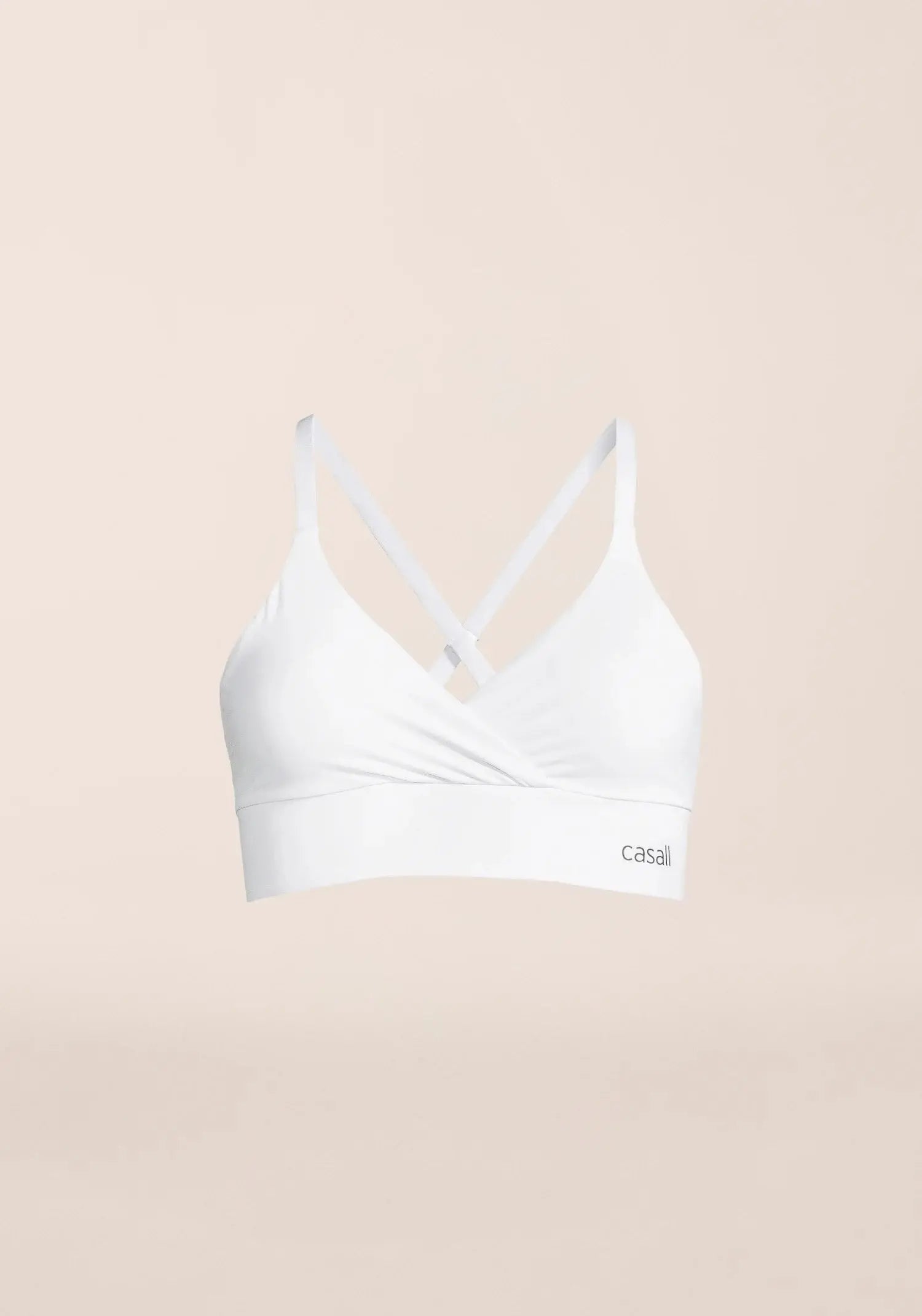 CASALL Wrap Sports Bra White CASALL
