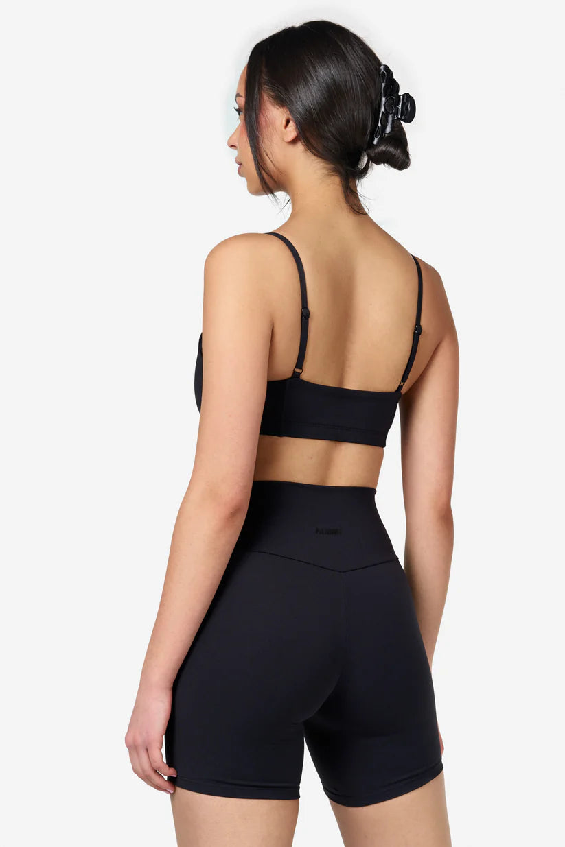 FAMME Bandeau Sports Bra Svart