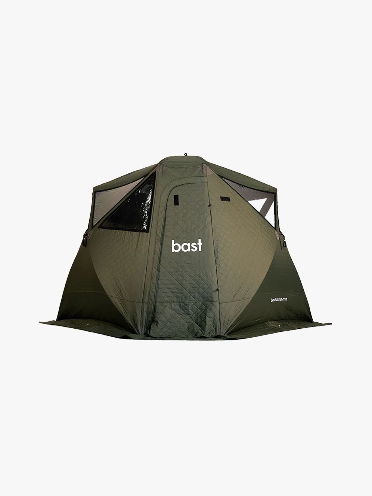 Bast Björk Tält portabel bastu i grön färg för 8–10 personer