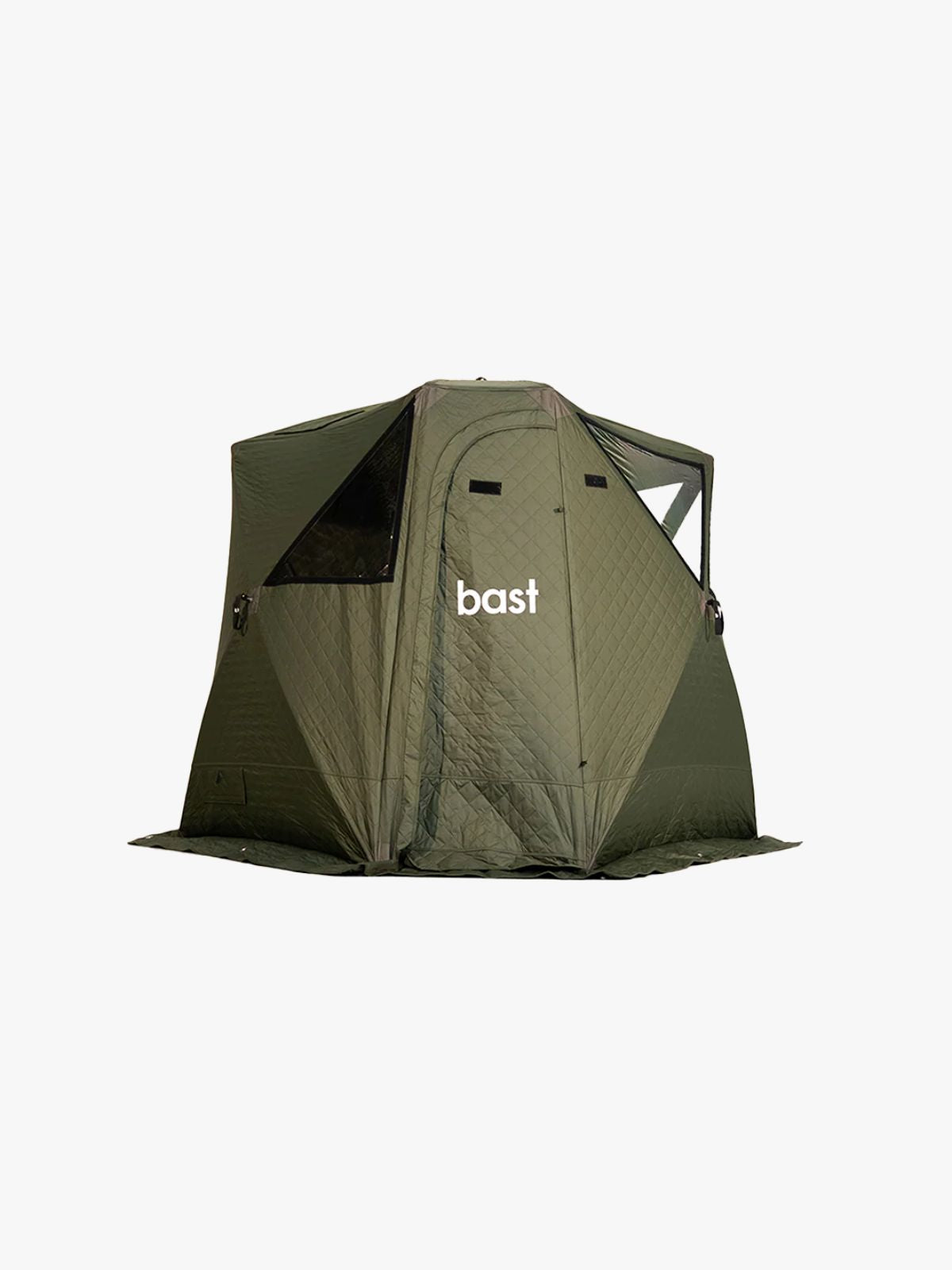 bast näver tält portabelt i grön produktbild
