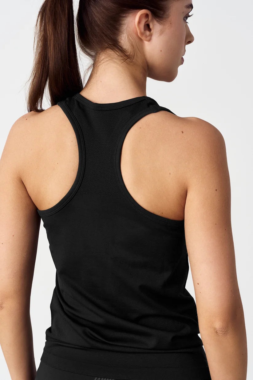FAMME Atlantic Tank Top Svart - Träningslinne