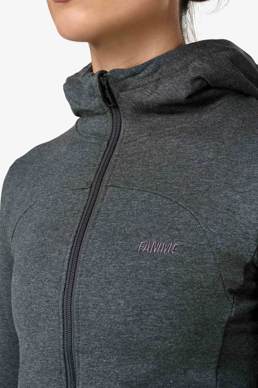 FAMME Fit Hoodie Mörk Grå