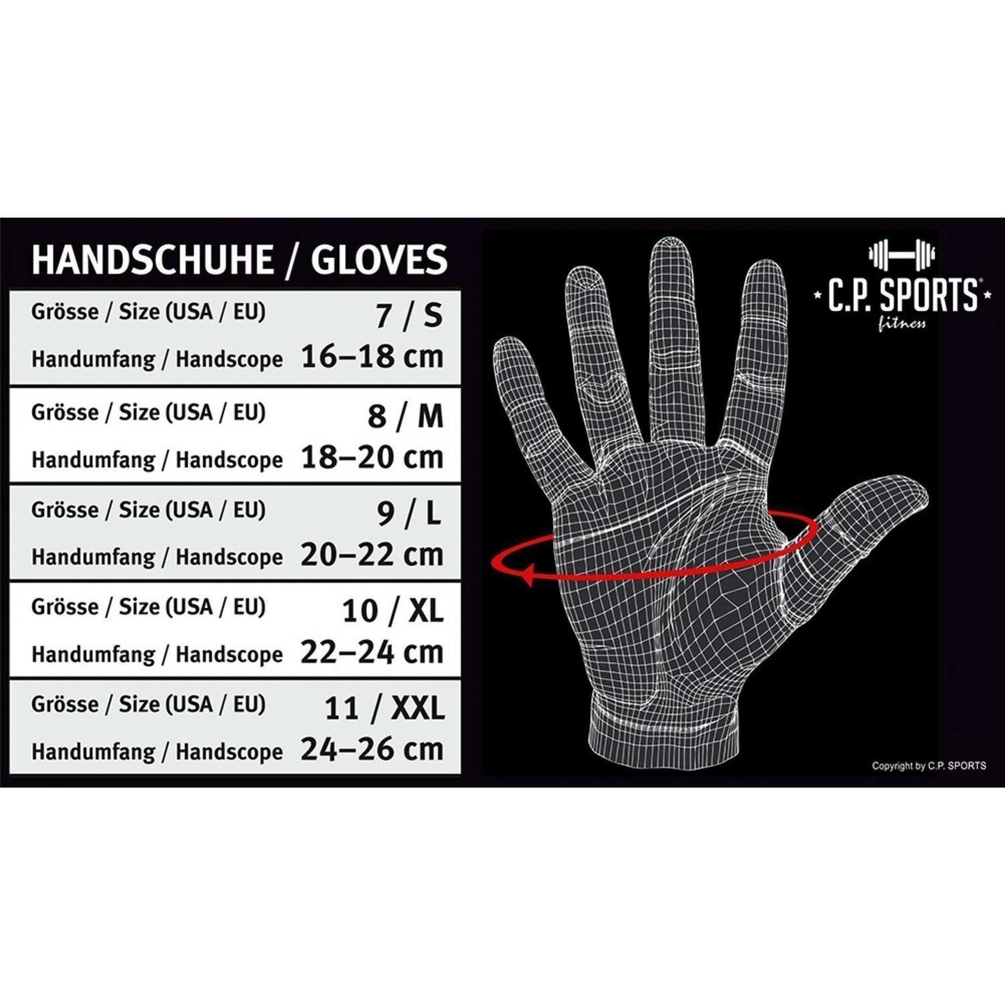 C.P. Sports Classic Mesh Glove, black/anthracite C.P. Sports