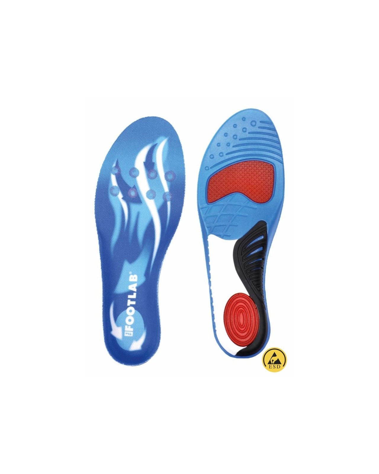 Footlab Contour Sula Blå – iläggssula för högt fotvalv