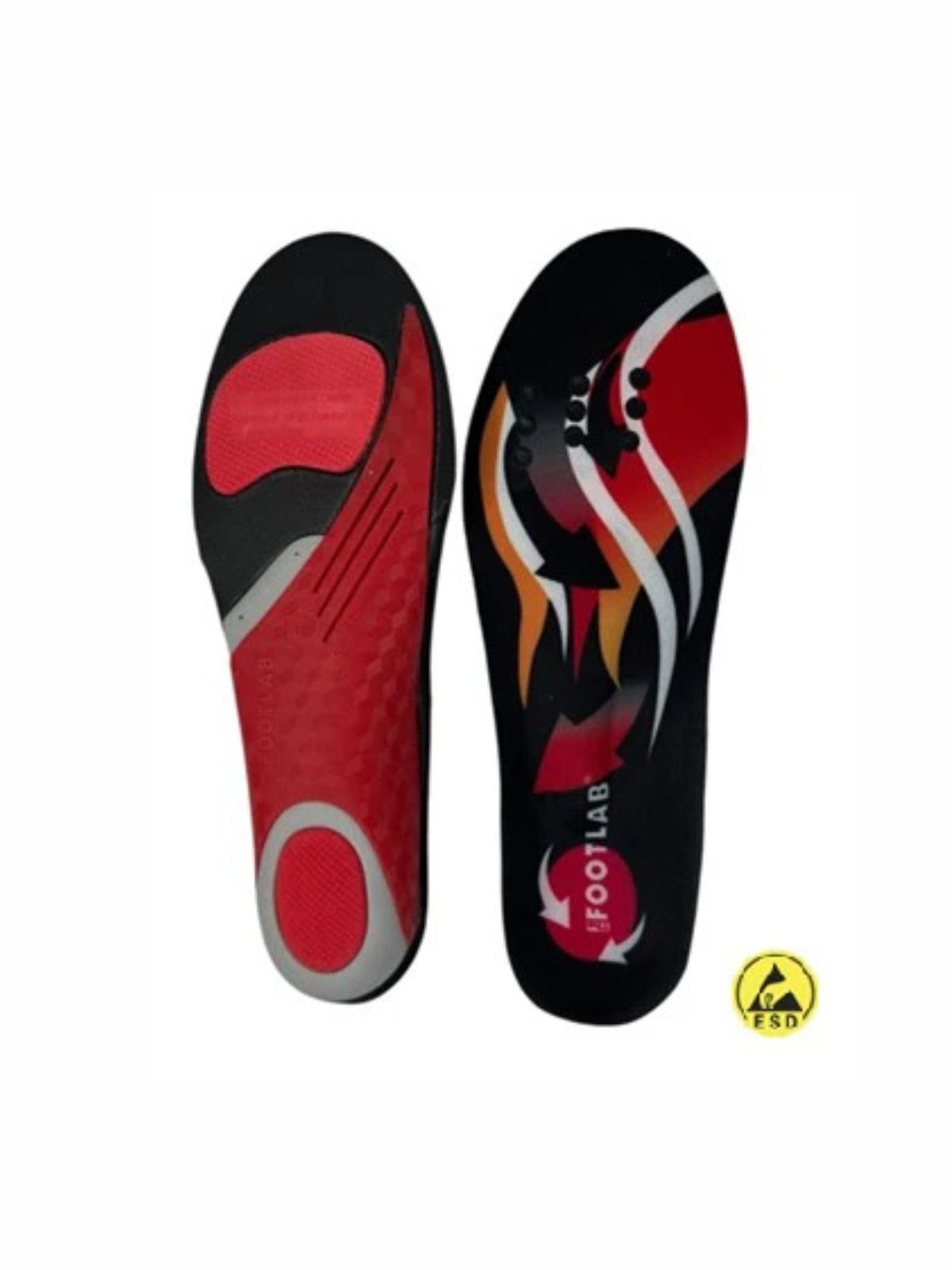 Footlab Stabilizer Sula Röd – stabiliserande iläggssula för alla fotvalv