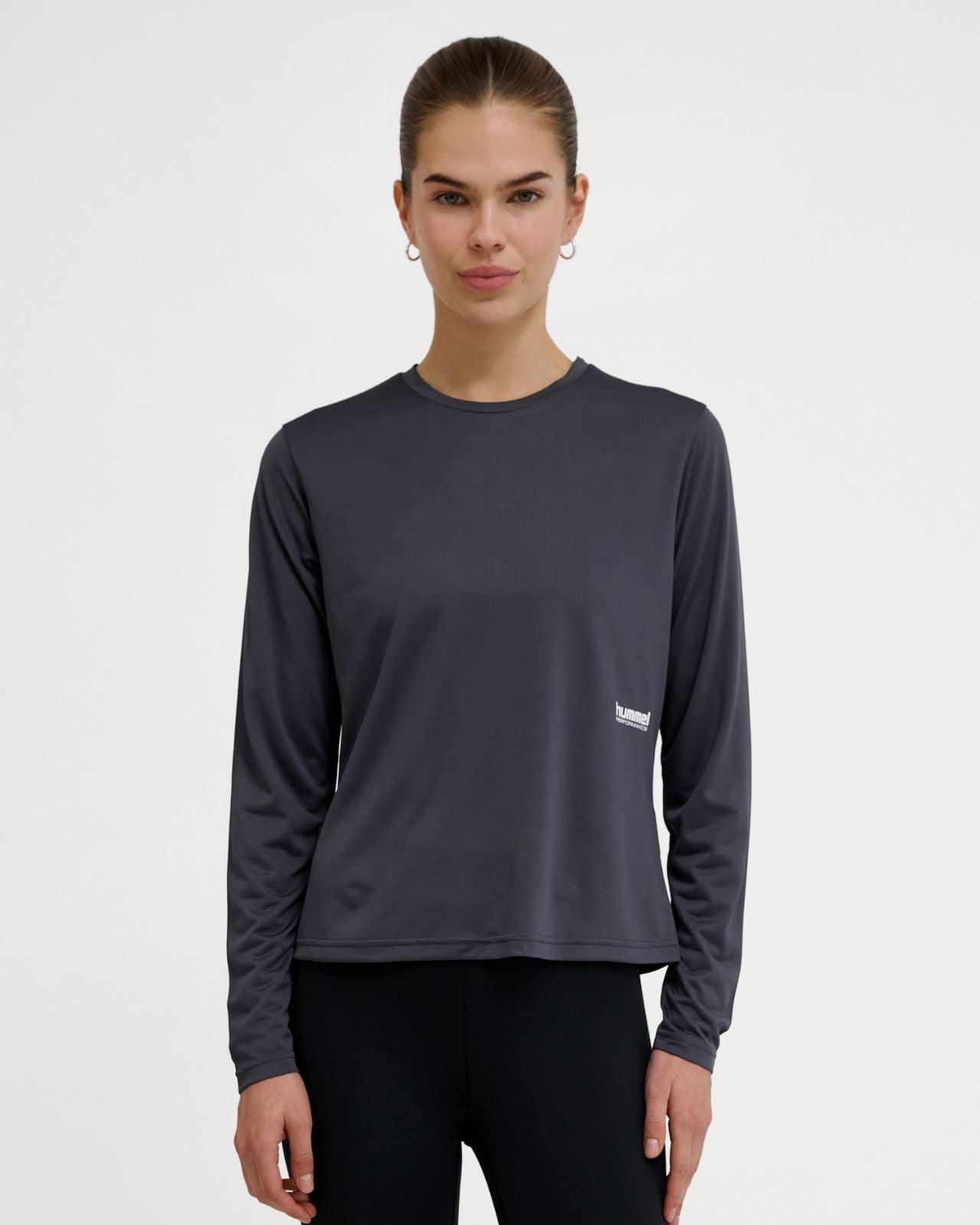 hmlPULSE WORKOUT W T-SHIRT L/S Grå