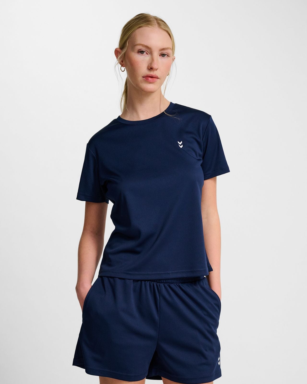 hmlPULSE TRAINING W T-SHIRT S/S Navy