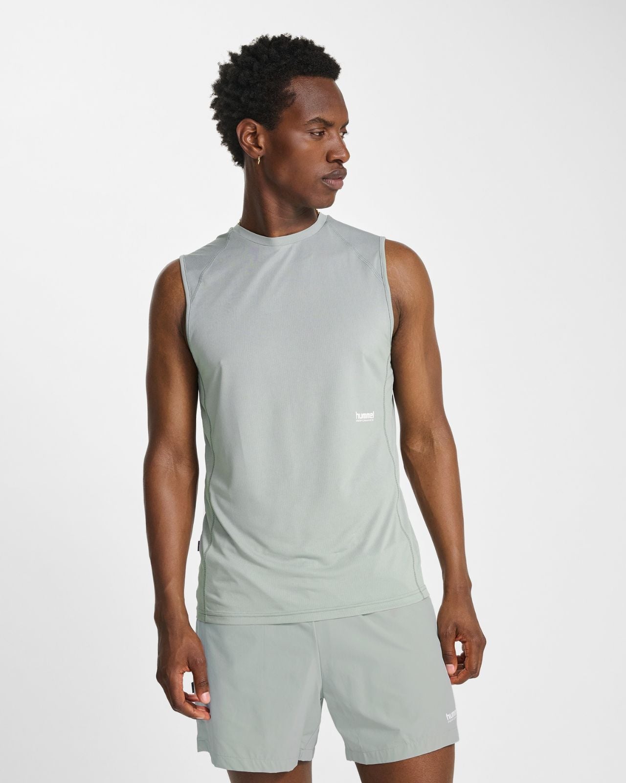 hmlPULSE WORKOUT TANK TOP Ljus Grå