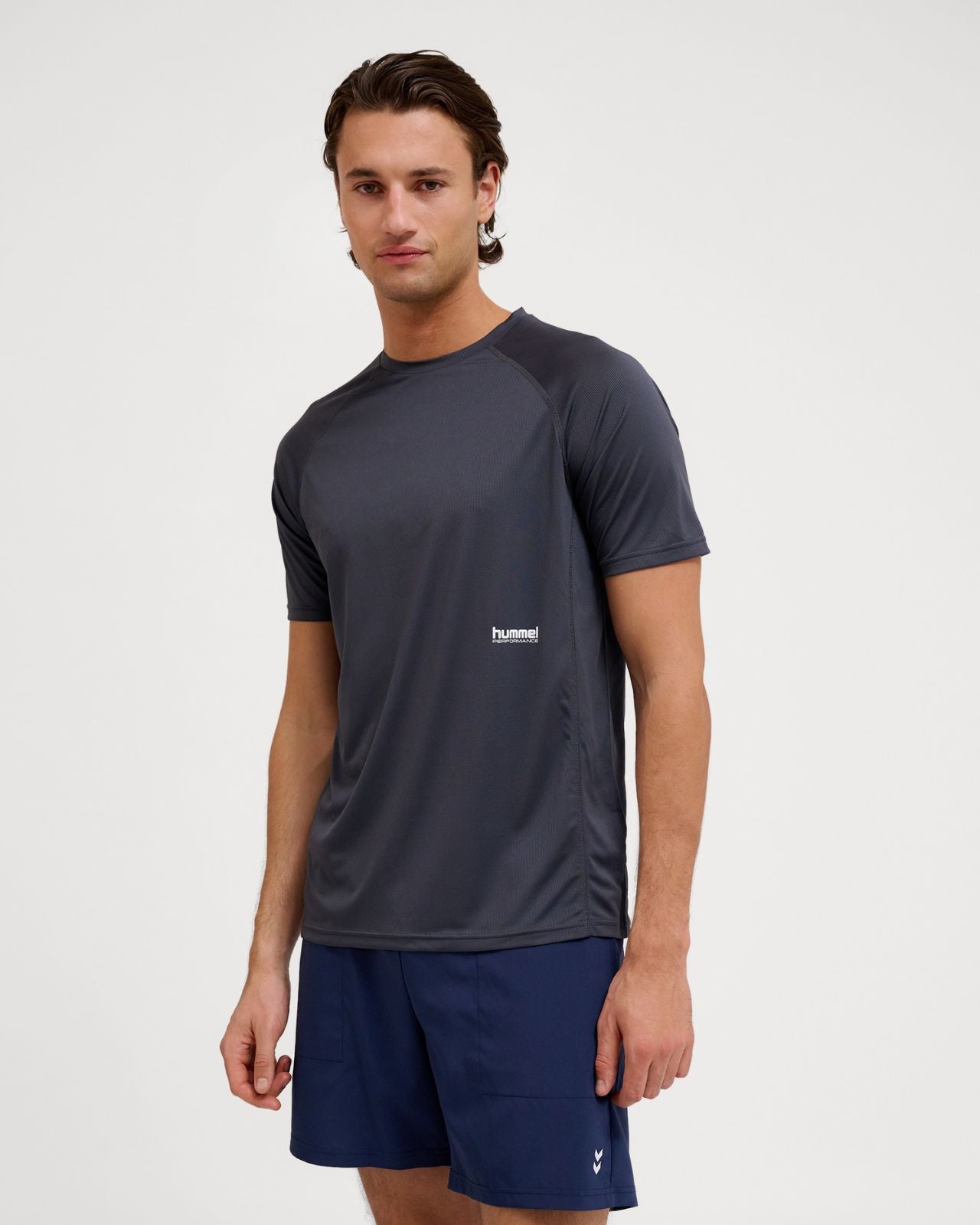 hmlPULSE WORKOUT T-SHIRT S/S Grå