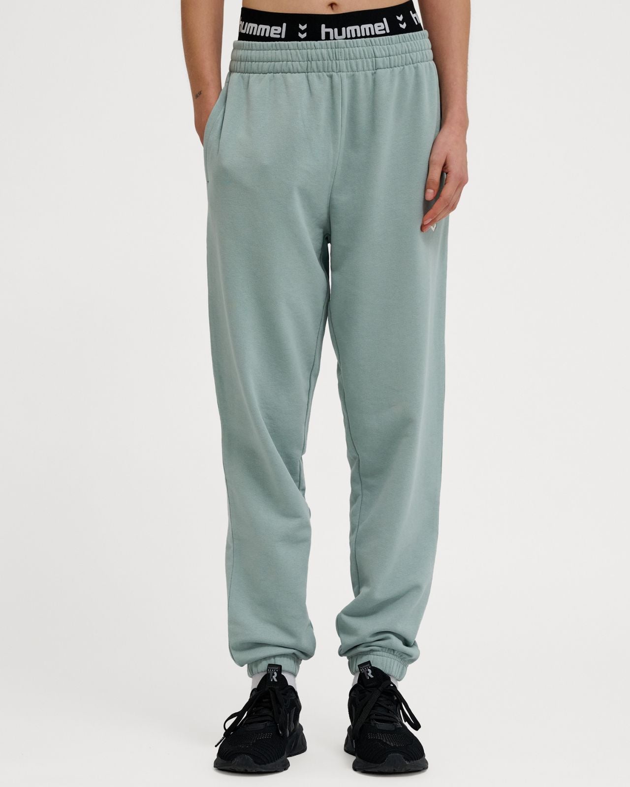 Hmlpulse W Sweat Pants Chinois Green