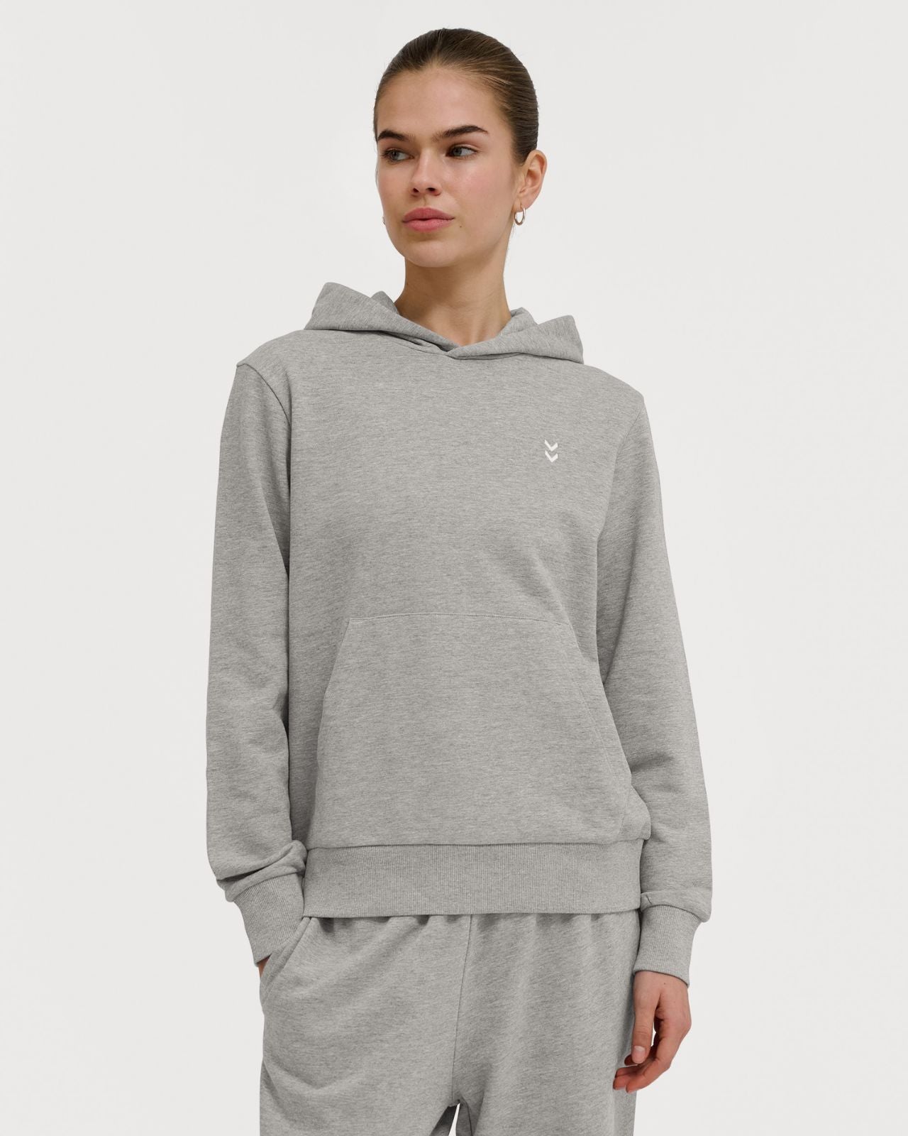 Hmlpulse W Sweat Hoodie Grå