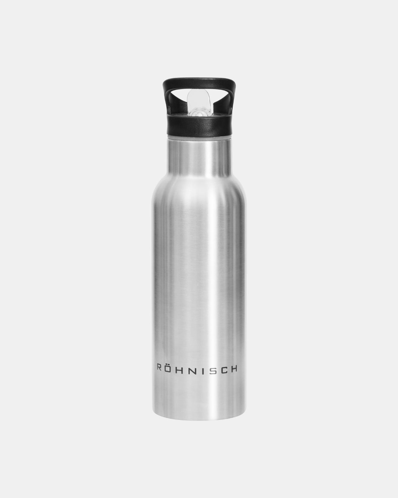 RÖHNISCH Straw Water Bottle Silver Röhnisch