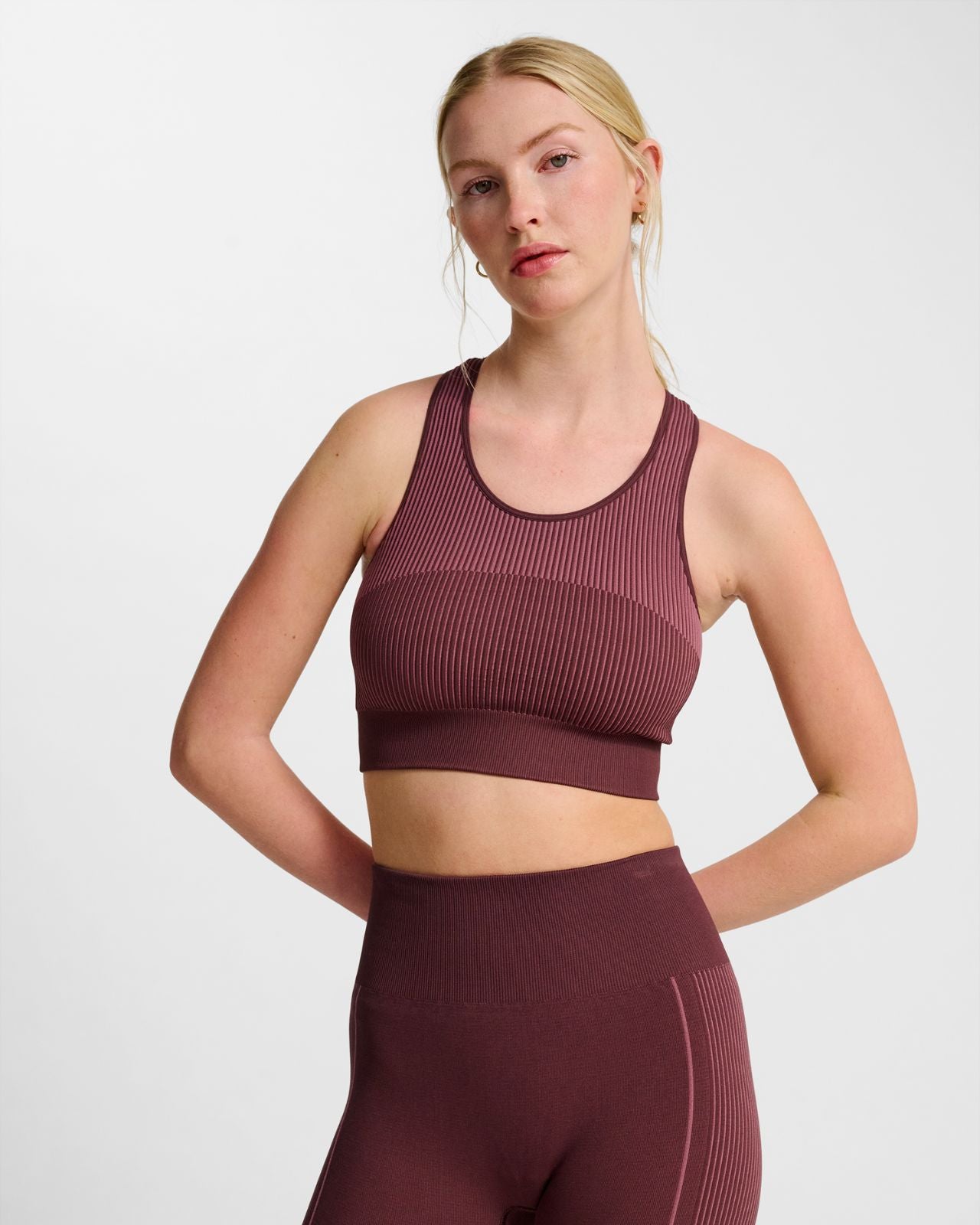 hmlYoga Seamless W Crop Top Rosa