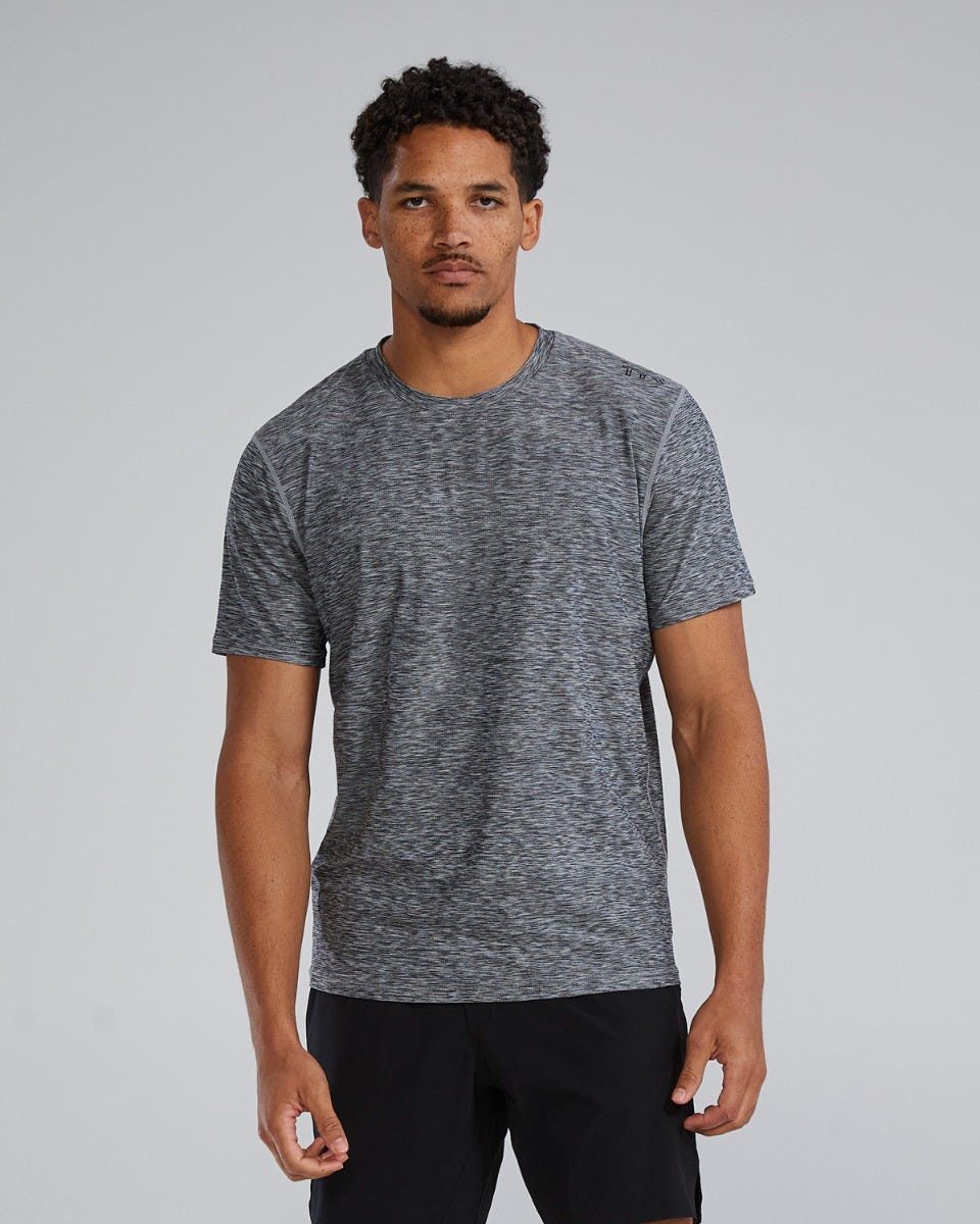 Tyr Men's Airtec T-shirt Melerad Grå