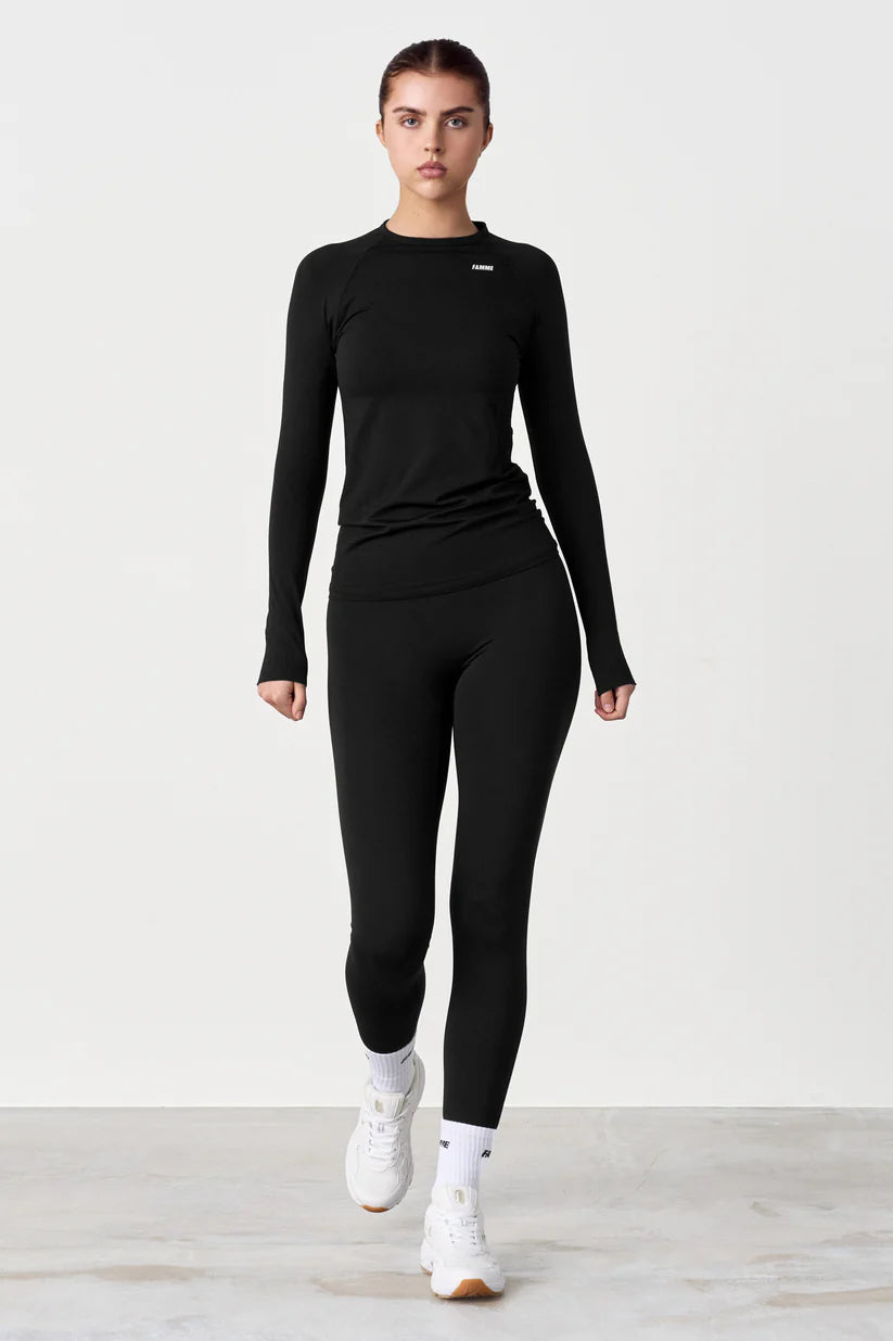 FAMME Ocean Long Sleeve Svart