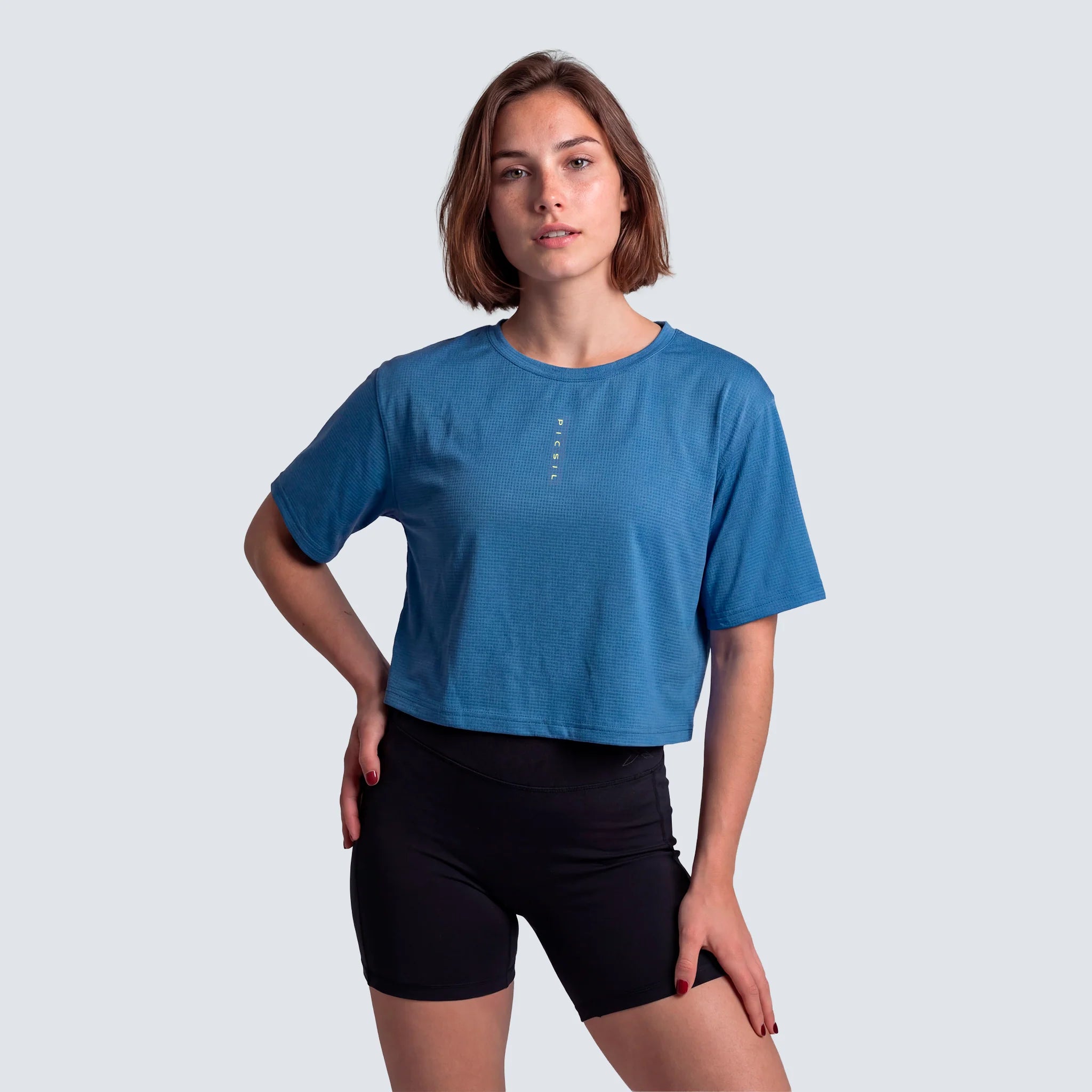 Picsil Crop Performance T-Shirt SS26 Cloud fram