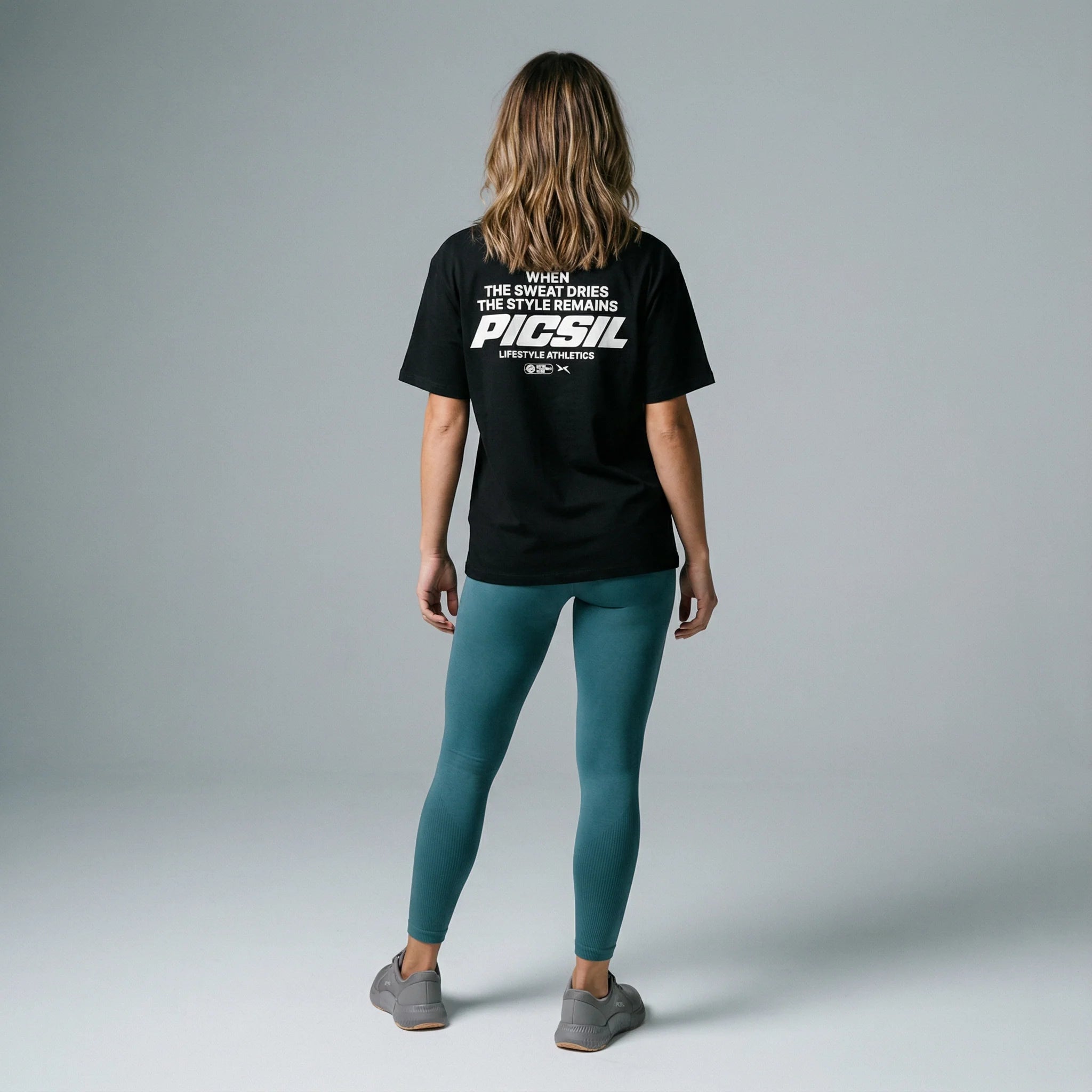 Picsil Oversize T-Shirt Moonless detalj