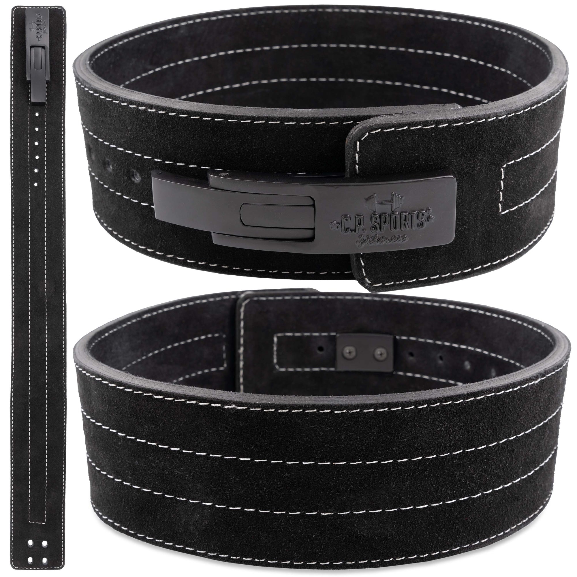 C.P. Sports Powerlifting Lever Belt, black C.P. Sports