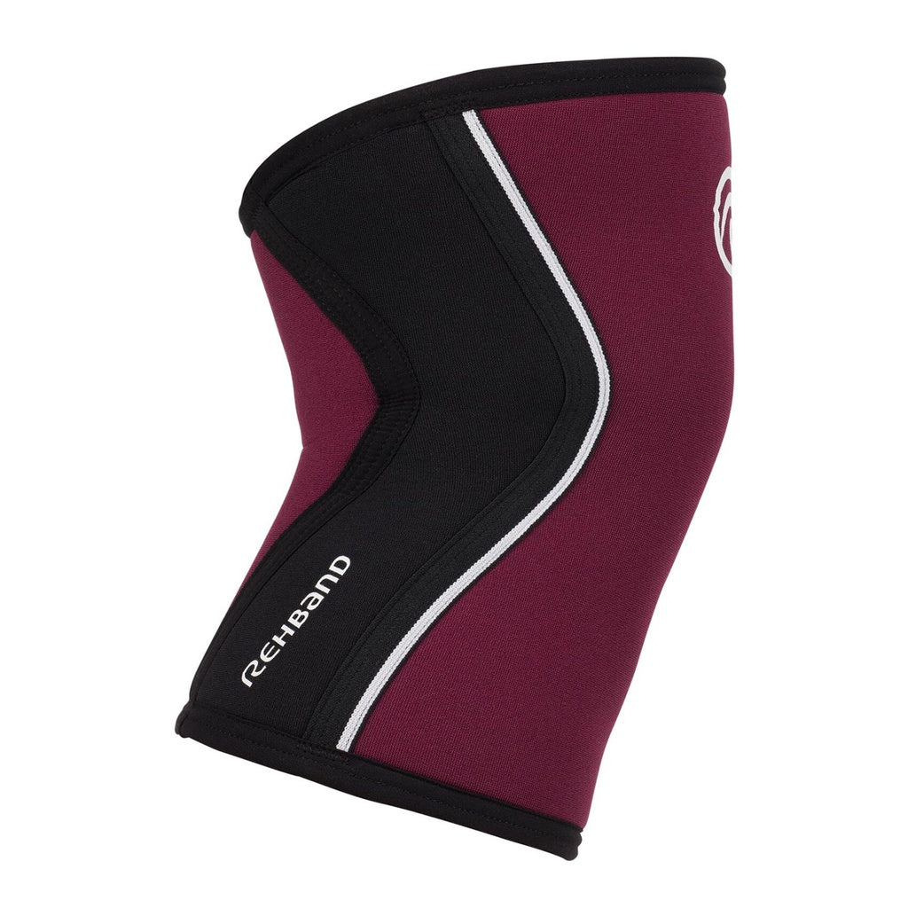 Rehband RX Knee Sleeve 5mm Burgundy anatomisk passform