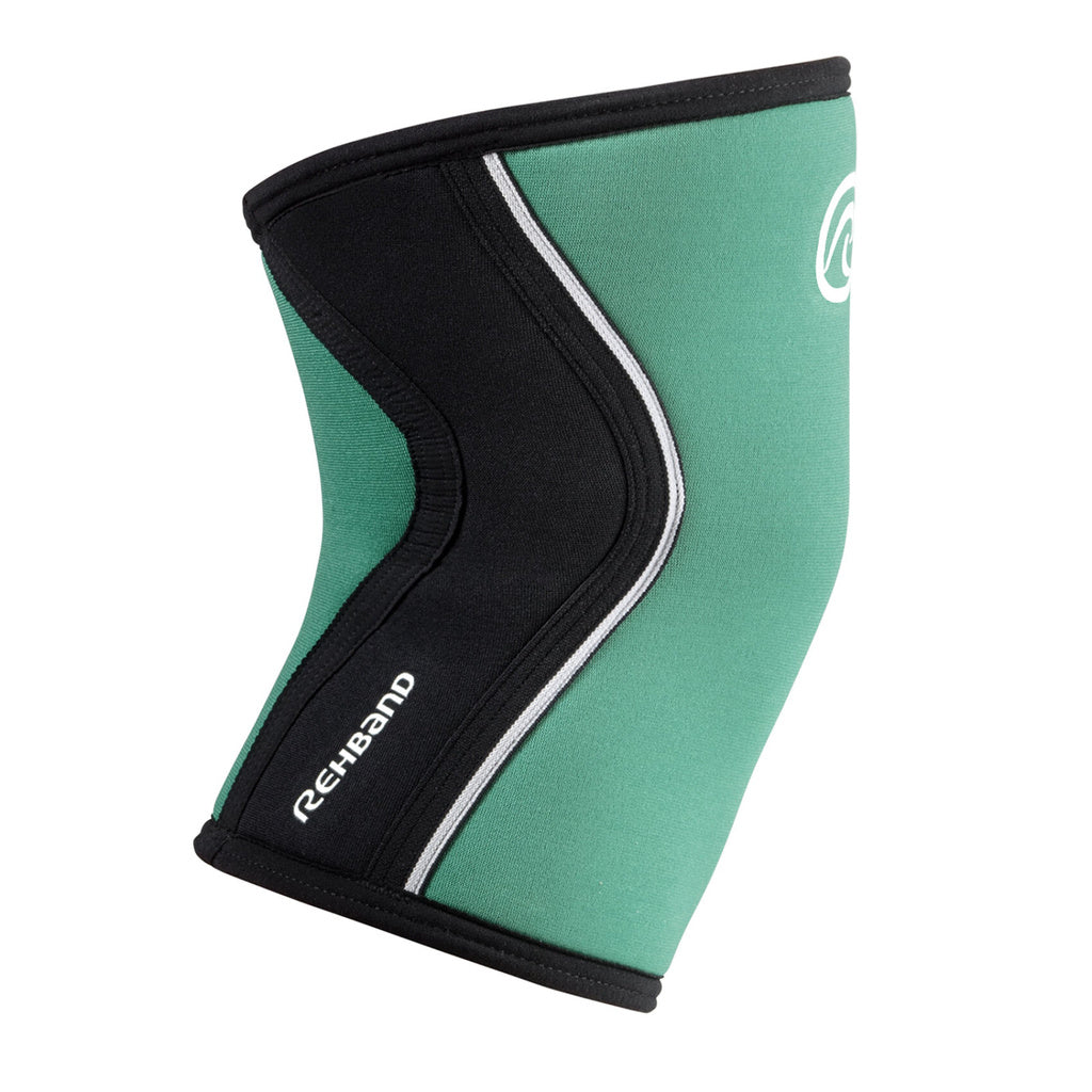 Rehband RX Knee Sleeve 5mm Green anatomisk passform