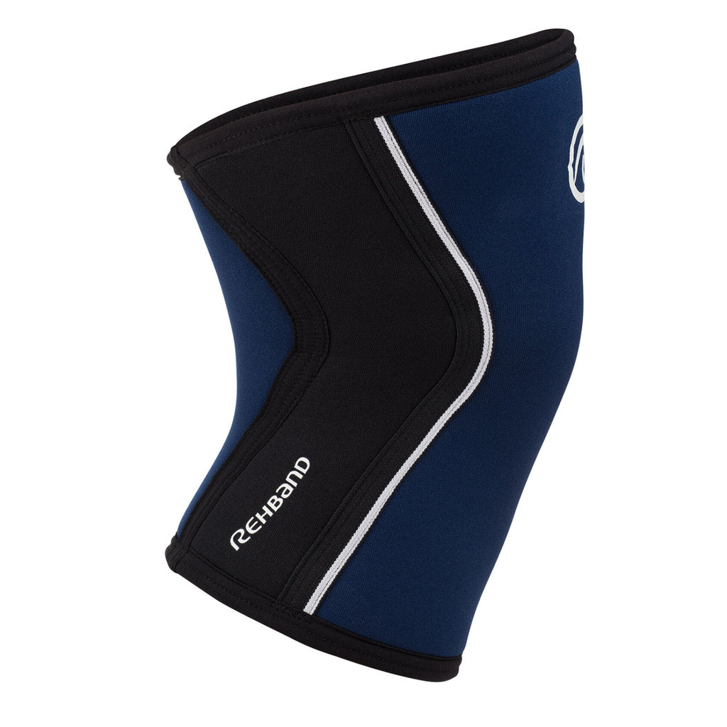 Rehband RX Knee Sleeve 5mm Navy anatomisk design