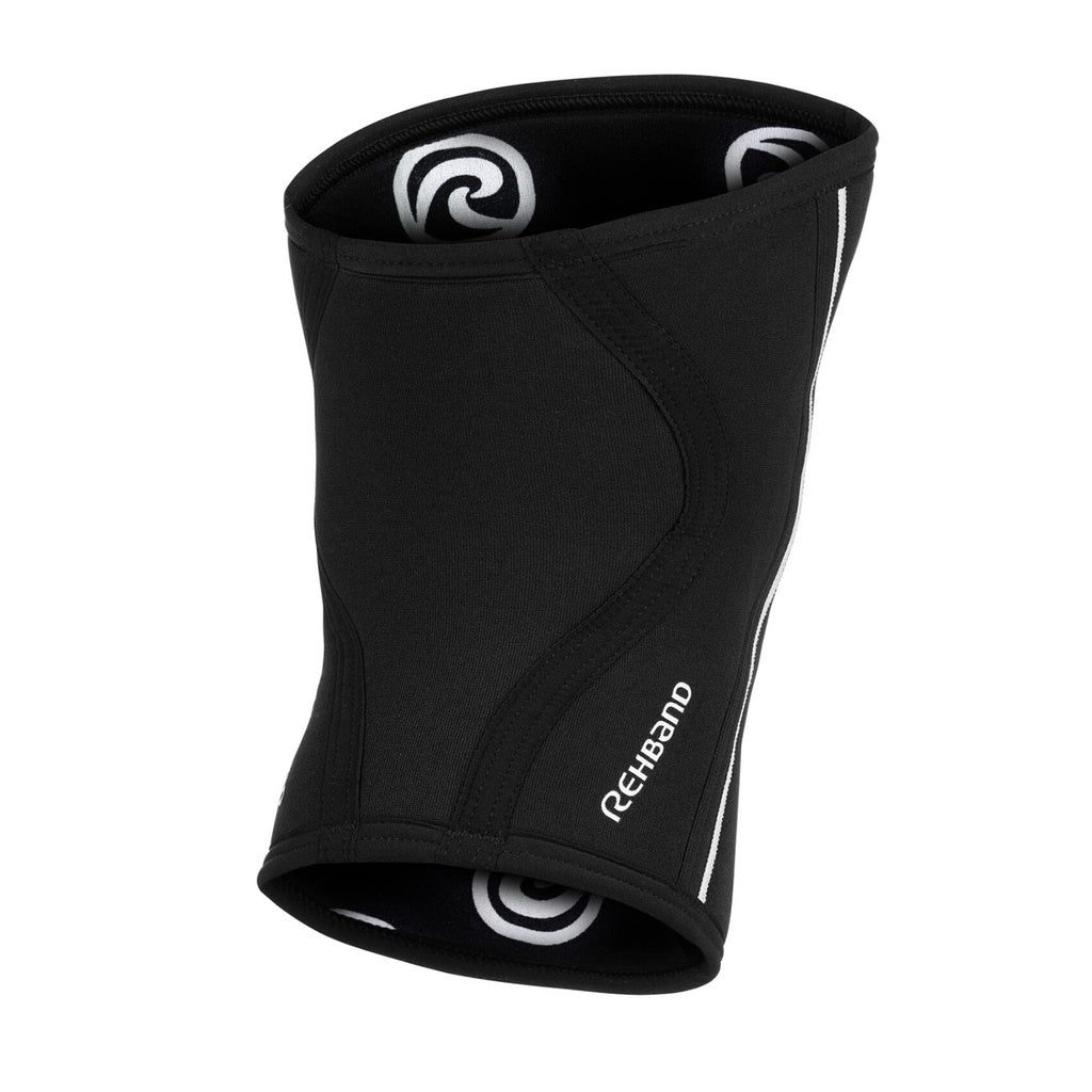 Rehband RX Knee Sleeve 7mm Black 4-panel design detalj
