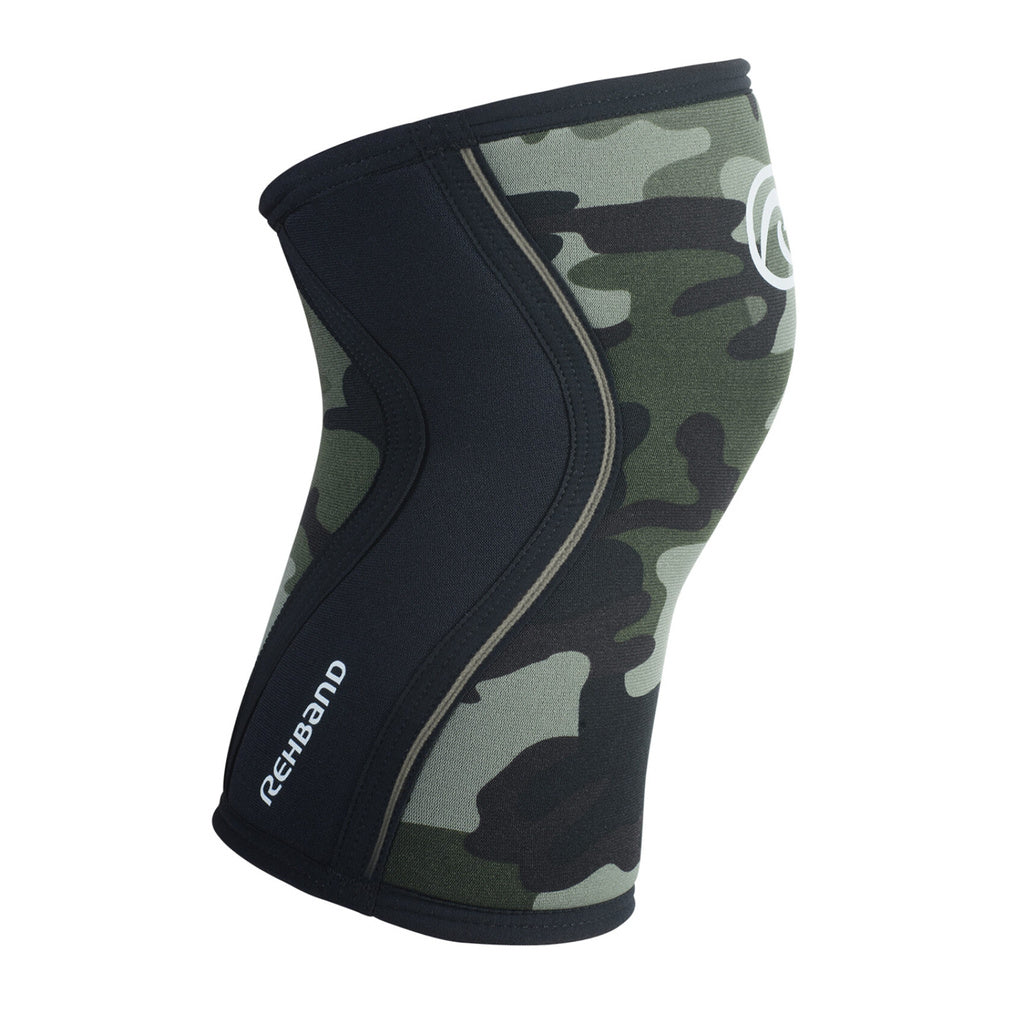 Rehband RX Knee Sleeve 7mm Camo stöd för styrkelyft