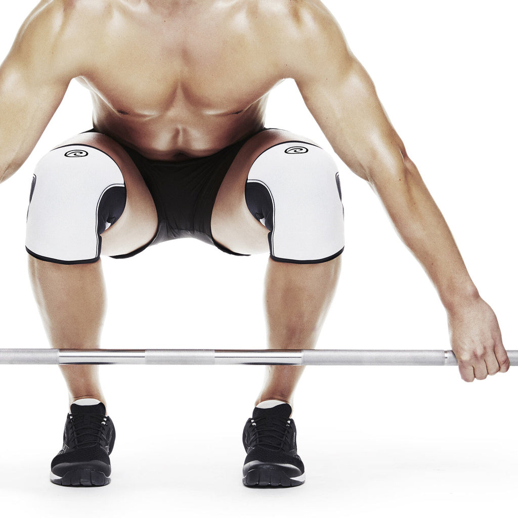 Rehband RX Knee Sleeve 7mm White knäskydd vid tung träning