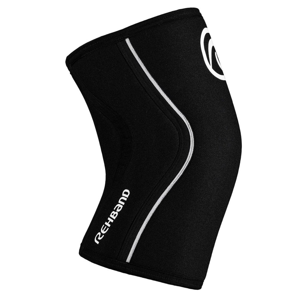 Rehband RX Knee Sleeve Power Max 7mm Black extra långt stöd för styrkelyft