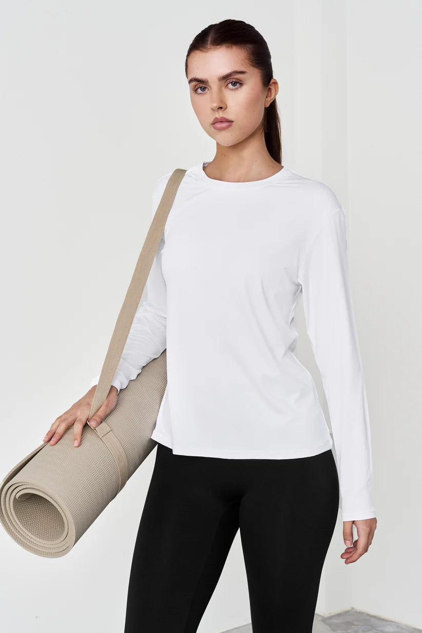 FAMME Relaxed Gym Long Sleeve Vit