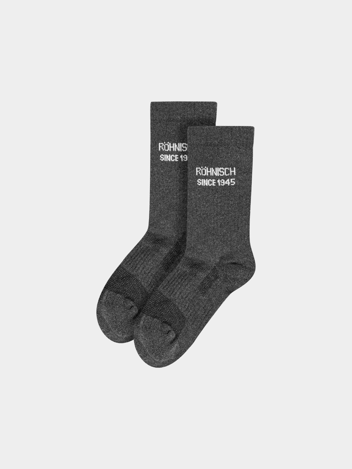 Röhnisch 2-pack Logo Socks Dark Grey Melange – träningsstrumpor