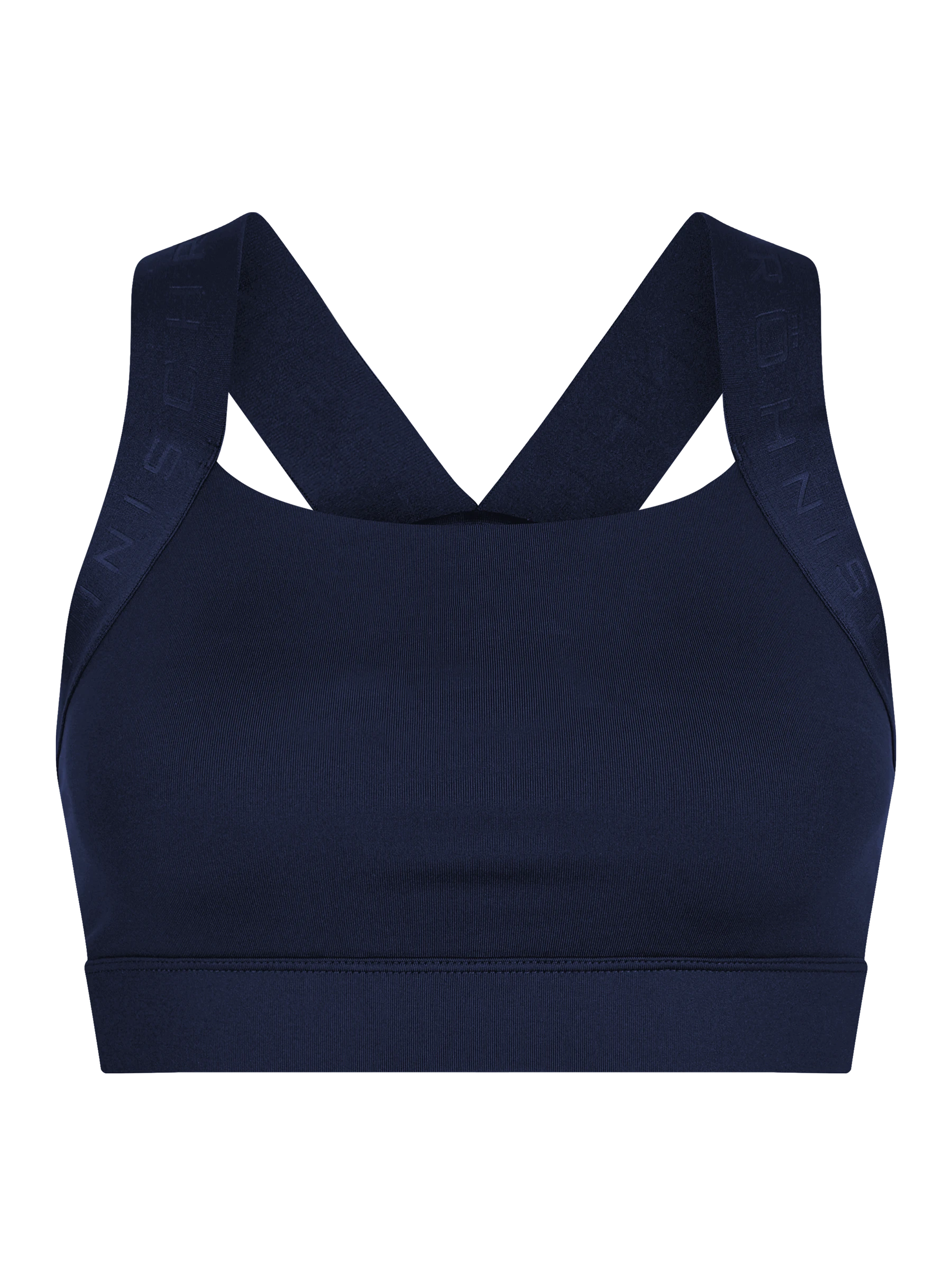 Röhnisch Kay Sports Bra Indigo – frilagd produktbild av sport-bh i återvunnen polyester