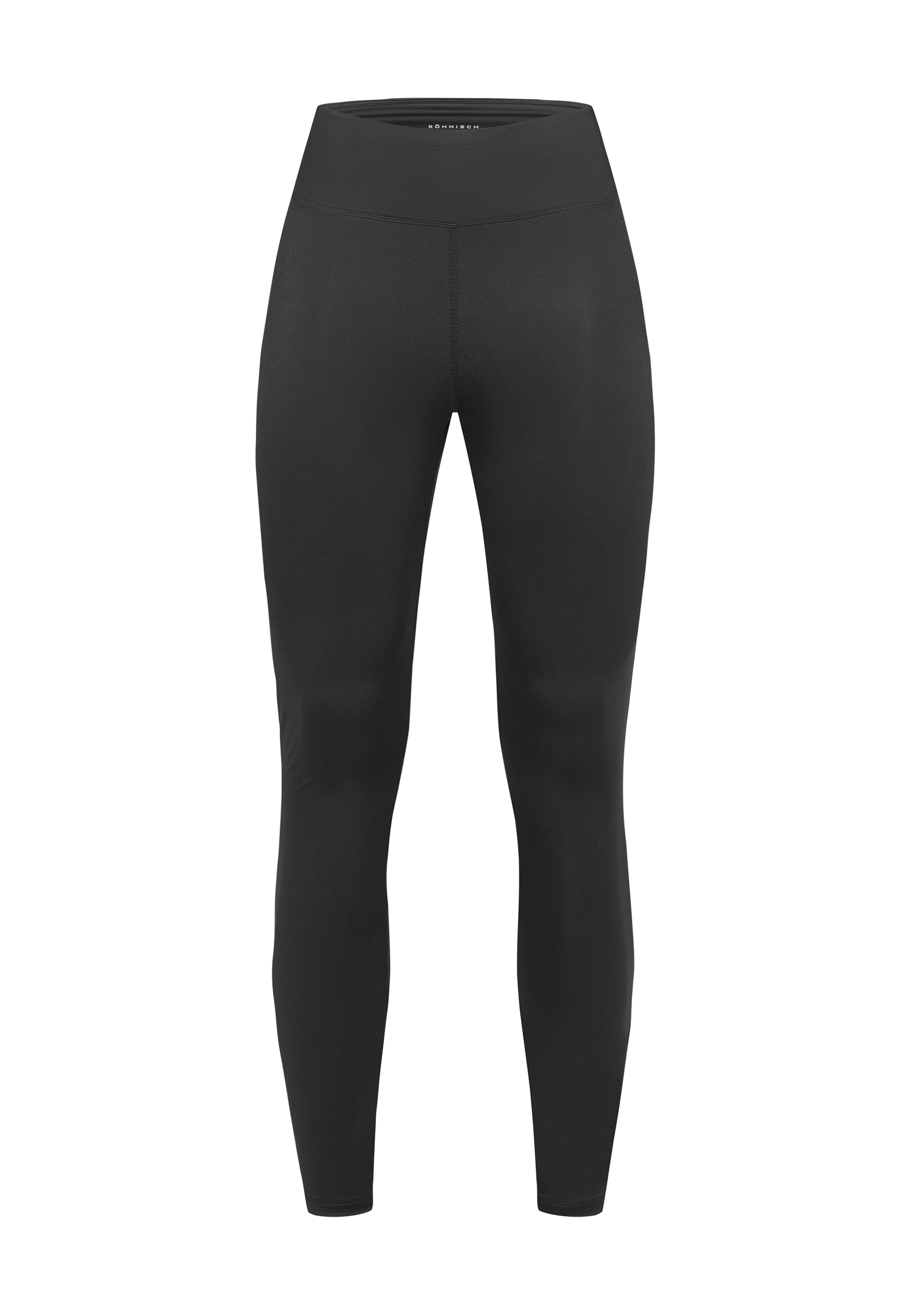 Röhnisch Legacy High Waist Tights Svart – produktbild av svarta träningstights framifrån