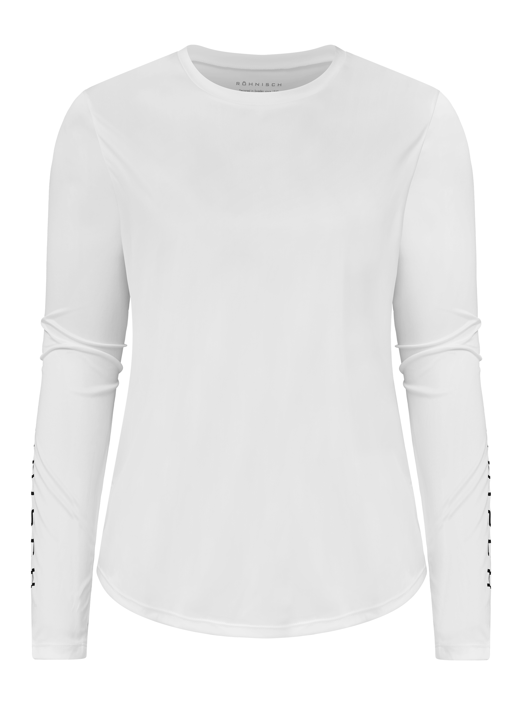 Röhnisch Team Logo Long Sleeve Vit – framsida transparant