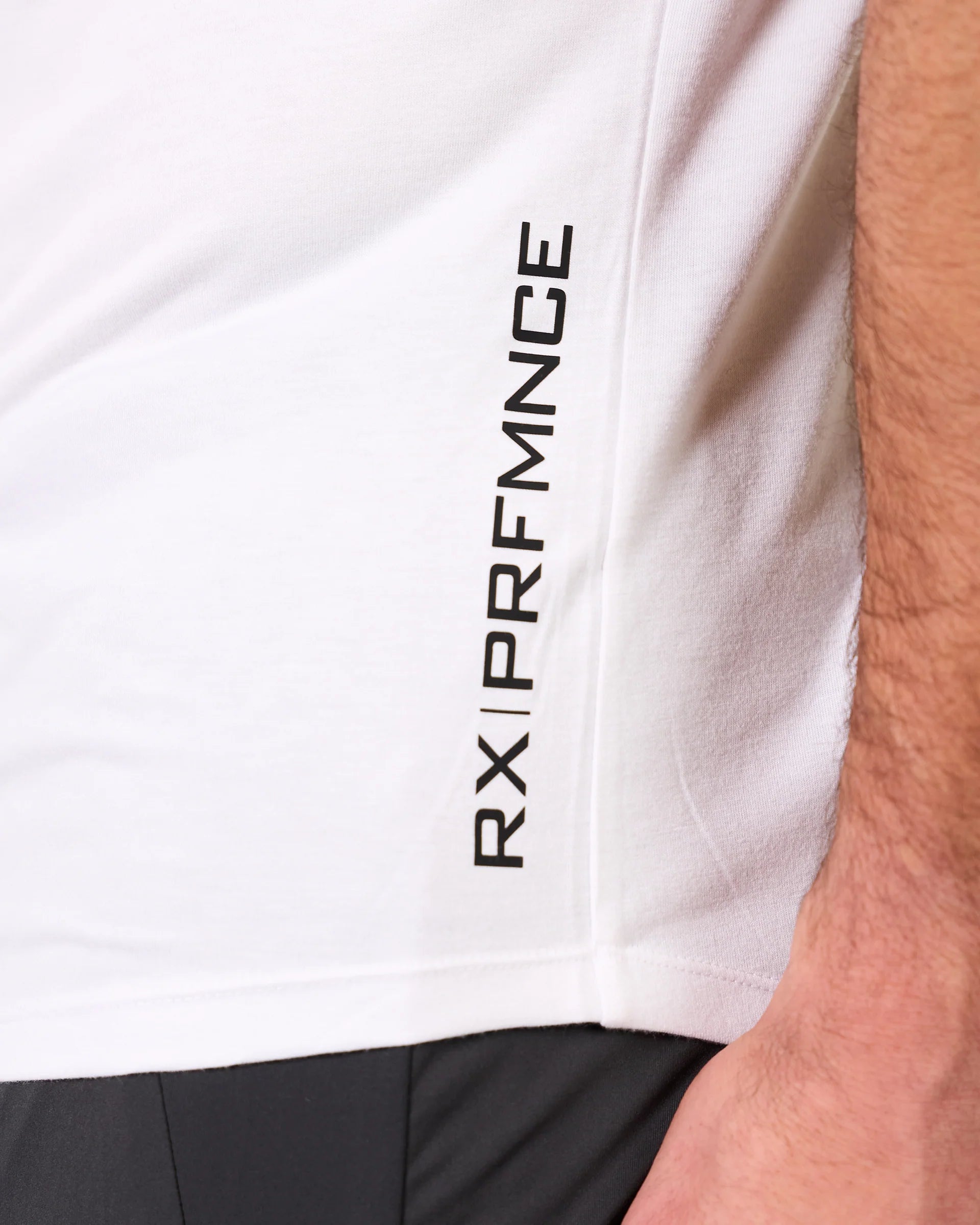 RX Performance Tunnel Vision T-shirt White atletisk passform