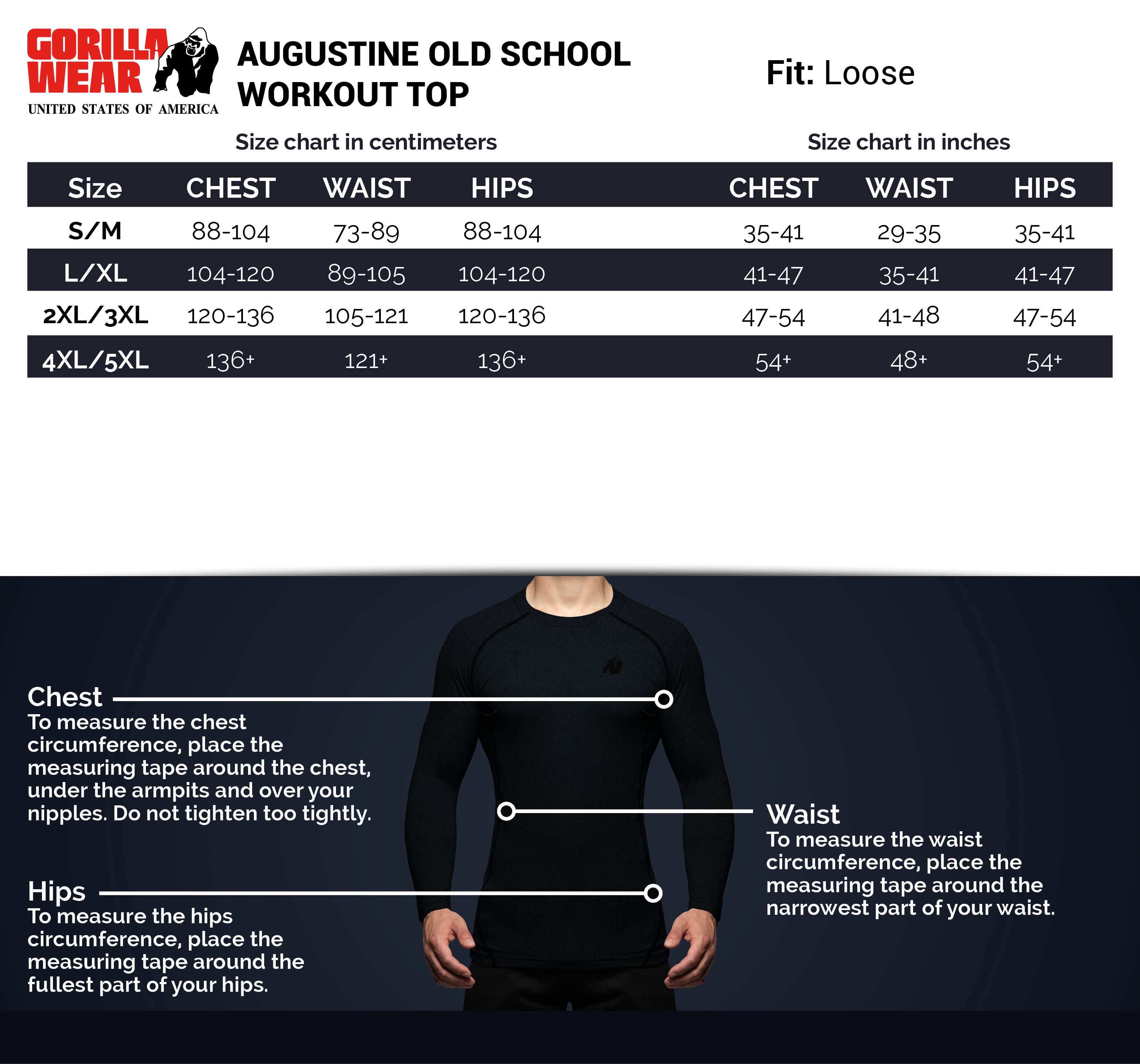Gorilla Wear Augustine Old School Work Out Top, black/red Gorilla Wear