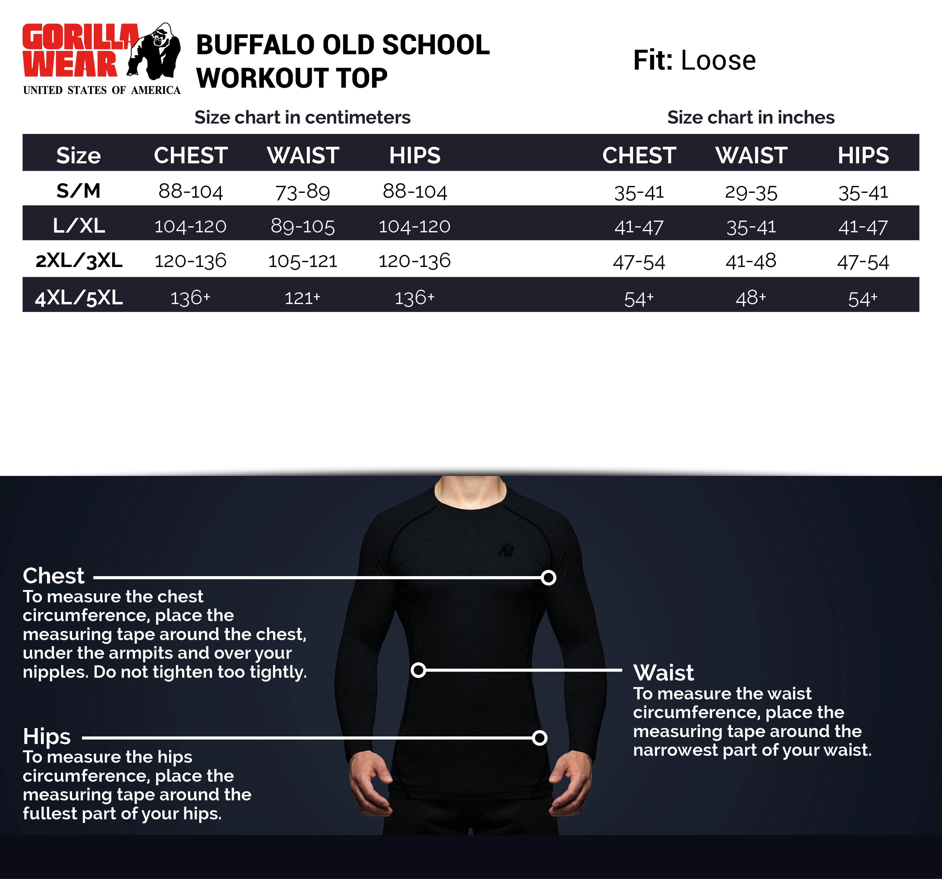 Gorilla Wear Buffalo Old School Workout Top, black/grey Gorilla Wear