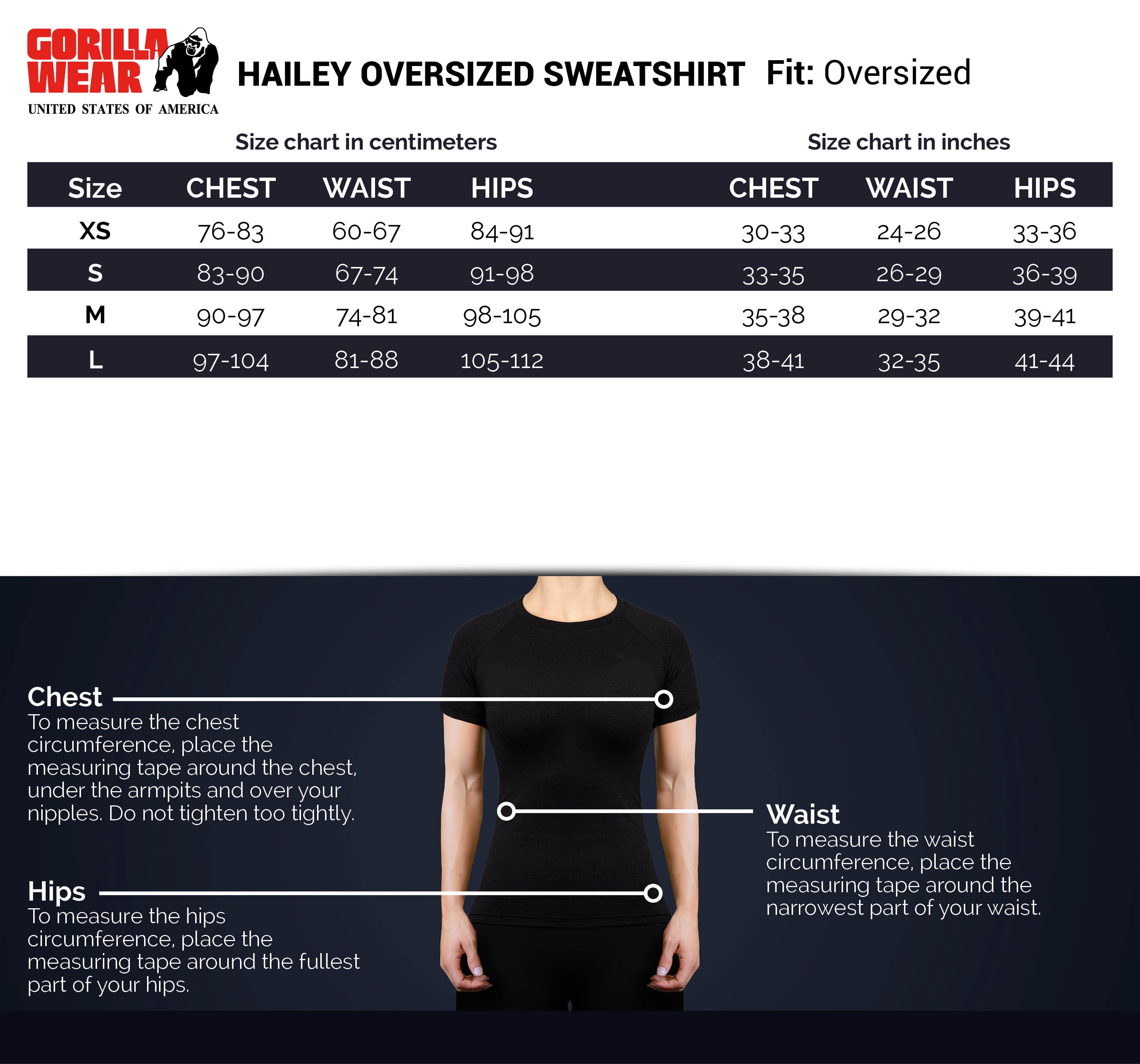 Gorilla Wear Hailey Oversized Sweatshirt, grey melange Gorilla Wear