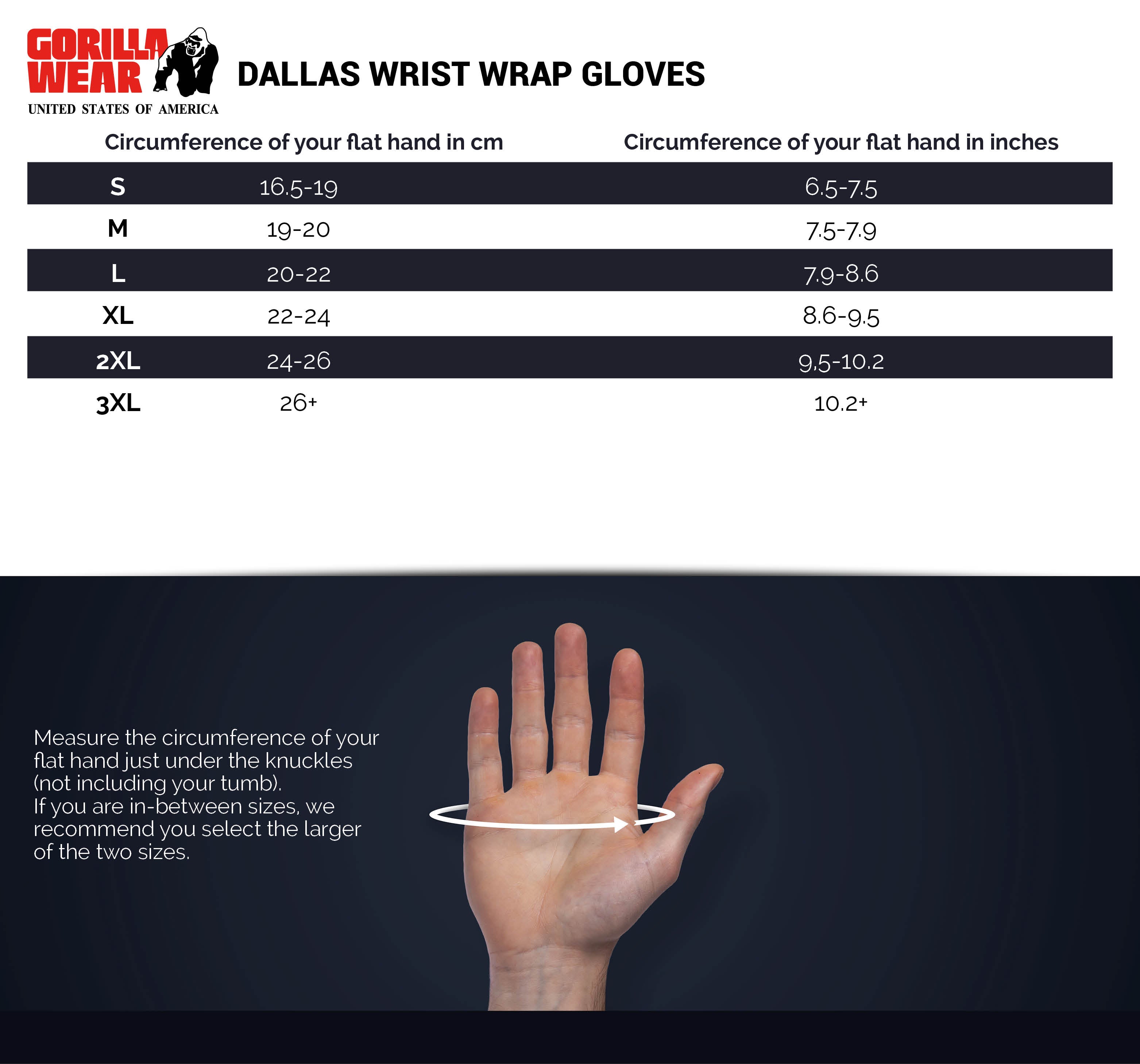 Gorilla Wear Dallas Wrist Wraps Gloves, black/blue Gorilla Wear