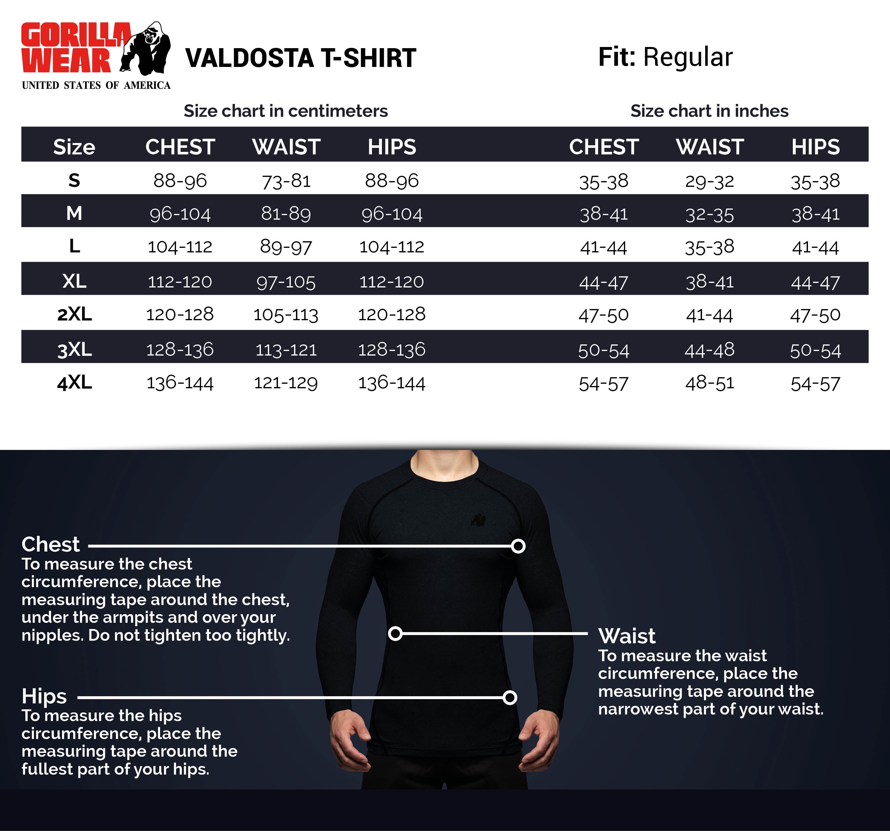 Gorilla Wear Valdosta T-Shirt, navy Gorilla Wear