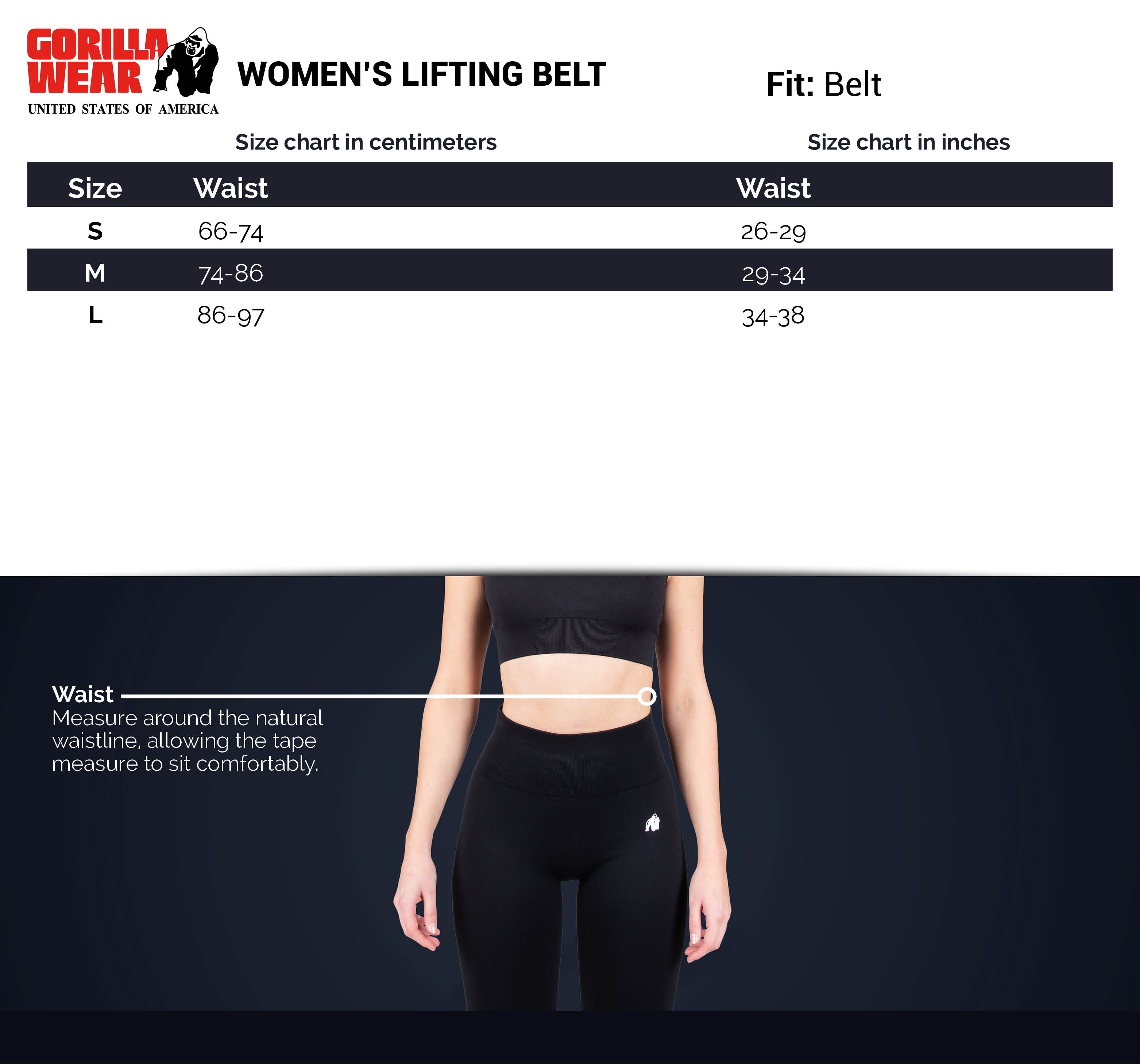 Gorilla Wear 4 Inch Women's Lifting Belt, black/purple Gorilla Wear