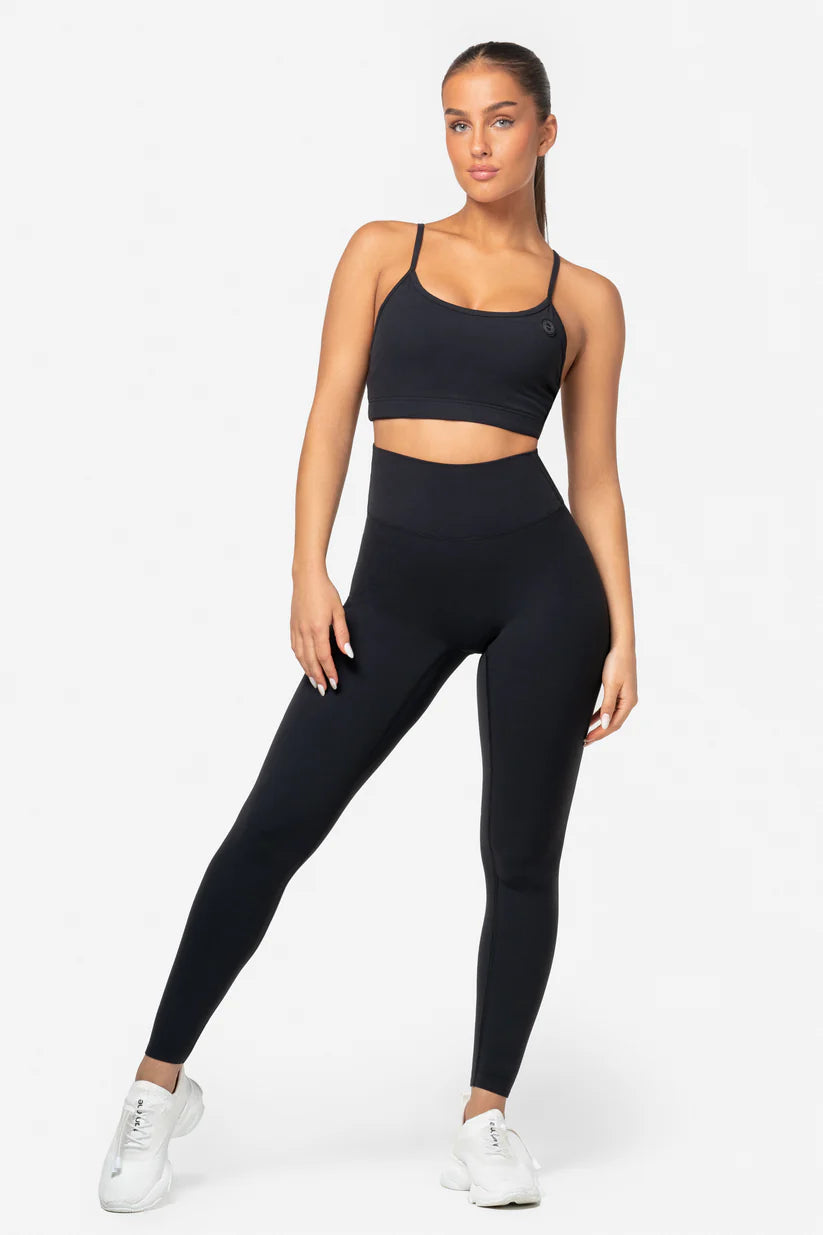 FAMME Softy Tights Svart – Mjuka Träningstights