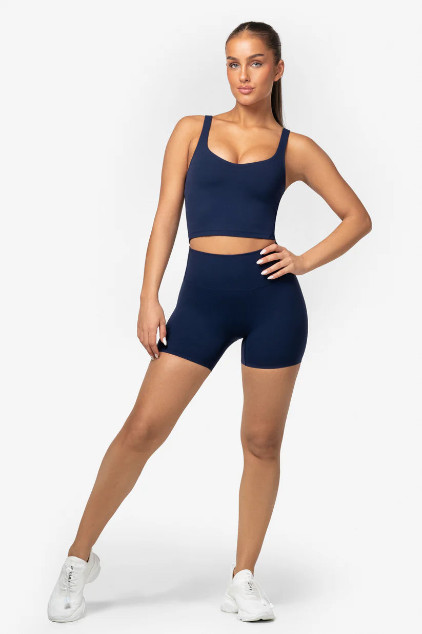 FAMME Softy Crop Top Navy