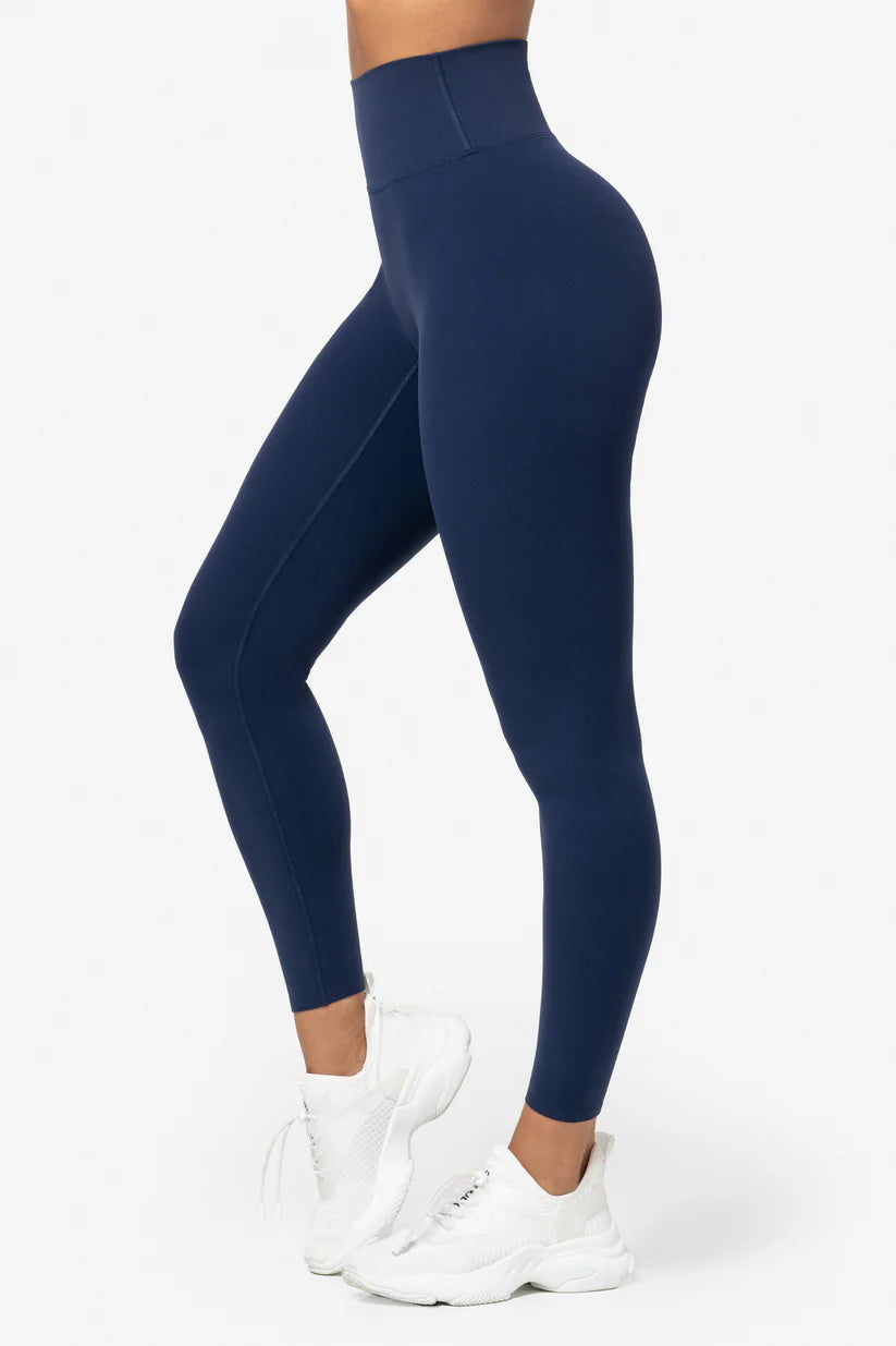 FAMME Softy Tights Navy – Mjuka Träningstights