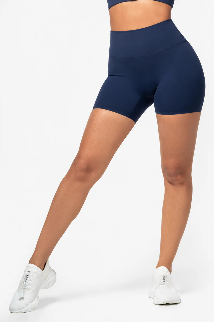 FAMME Softy Shorts Navy – Träningstights Shorts