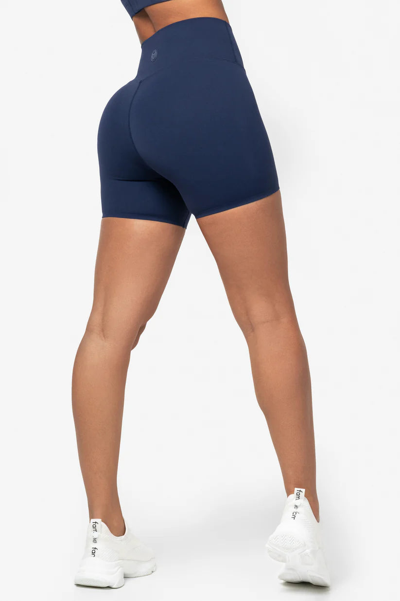 FAMME Softy Shorts Navy – Träningstights Shorts