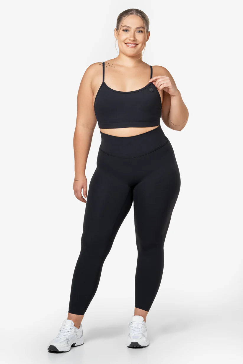 FAMME Softy Tights Svart – Mjuka Träningstights