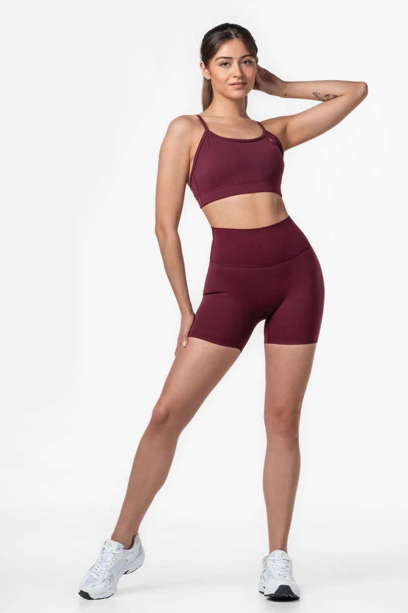 FAMME Softy Sports Bra Bordeaux – Justerbar Sport-bh