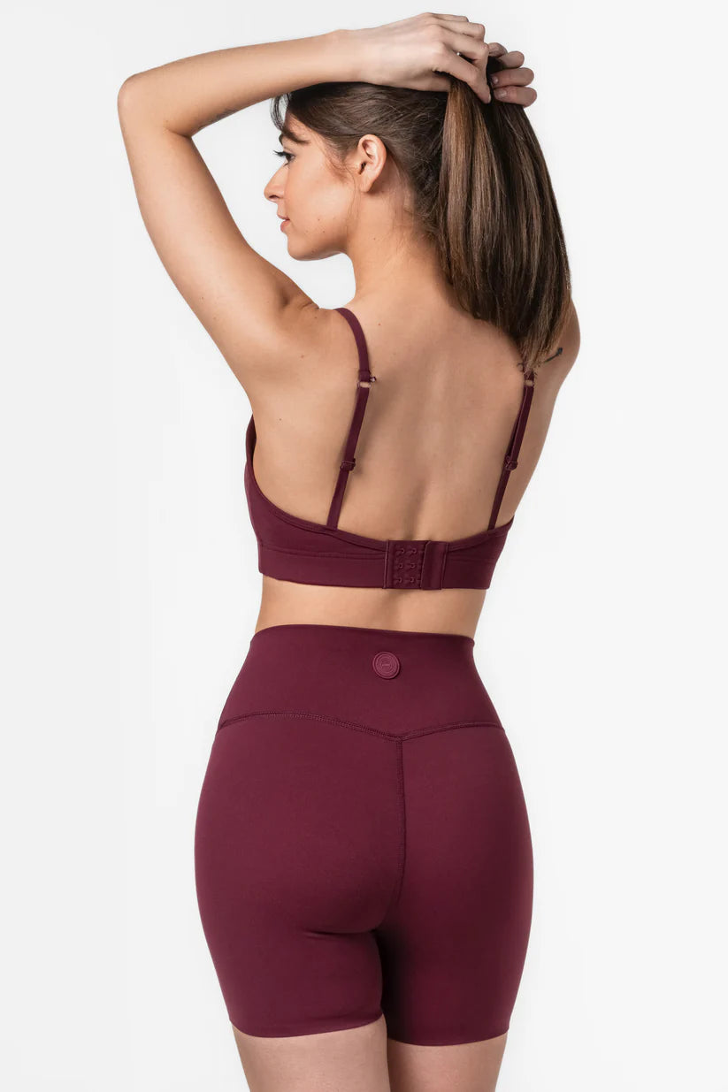 FAMME Softy Sports Bra Bordeaux – Justerbar Sport-bh