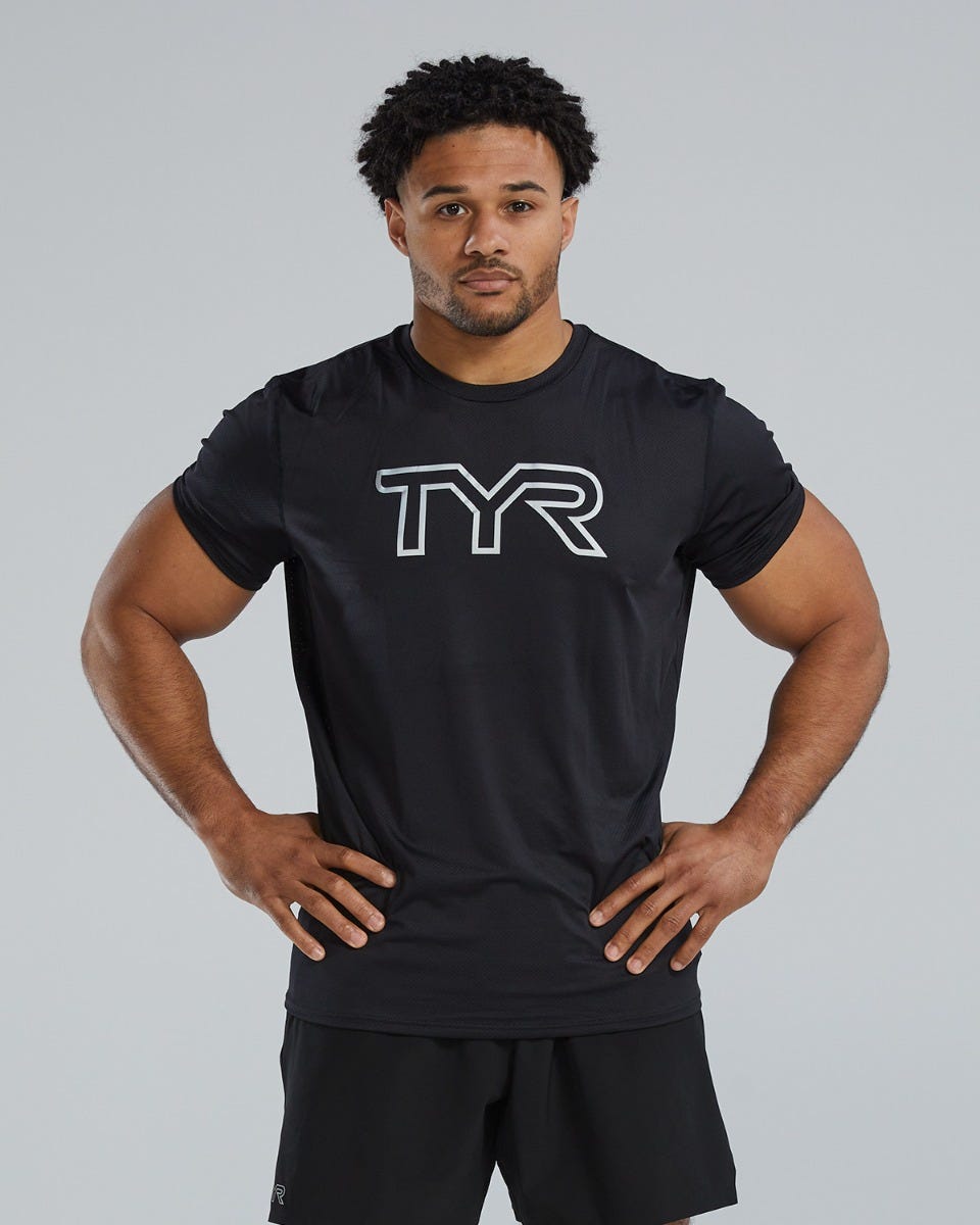 Tyr Men's Airtec Big Logo T-shirt Svart